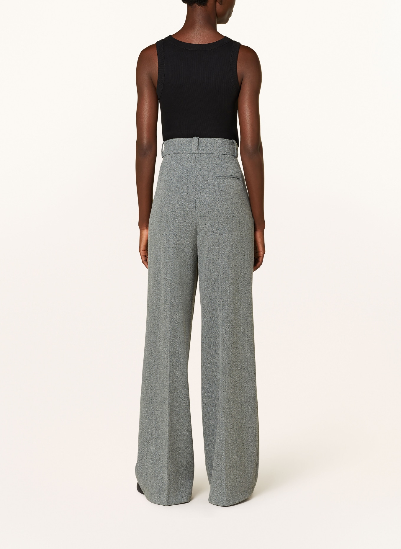ESSENTIEL ANTWERP Wide leg trousers GHOUL, Color: GRAY (Image 3)