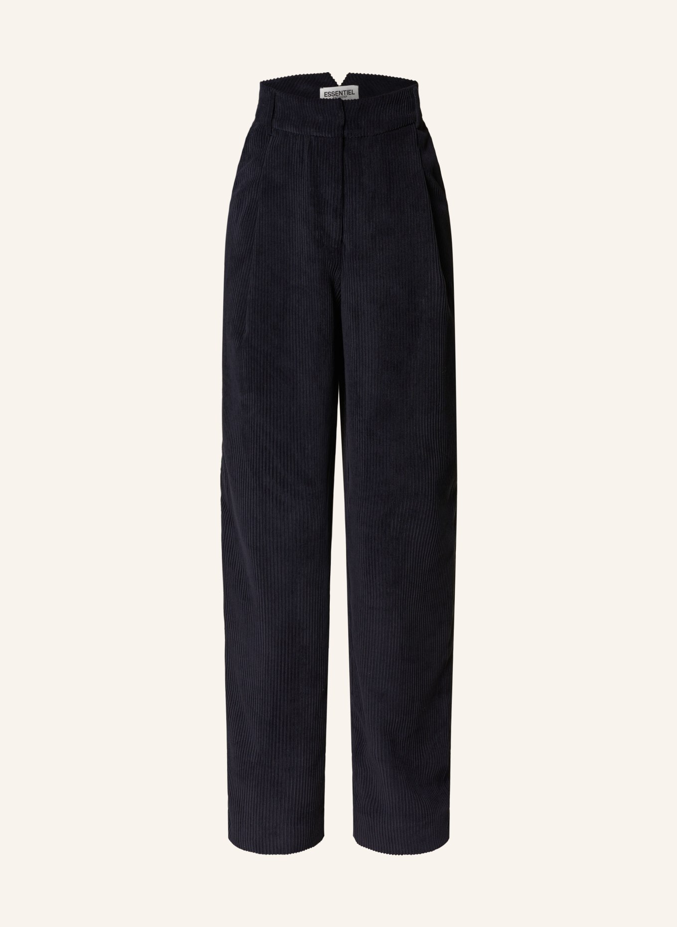 ESSENTIEL ANTWERP Corduroy trousers GERANIUM, Color: DARK BLUE (Image 1)