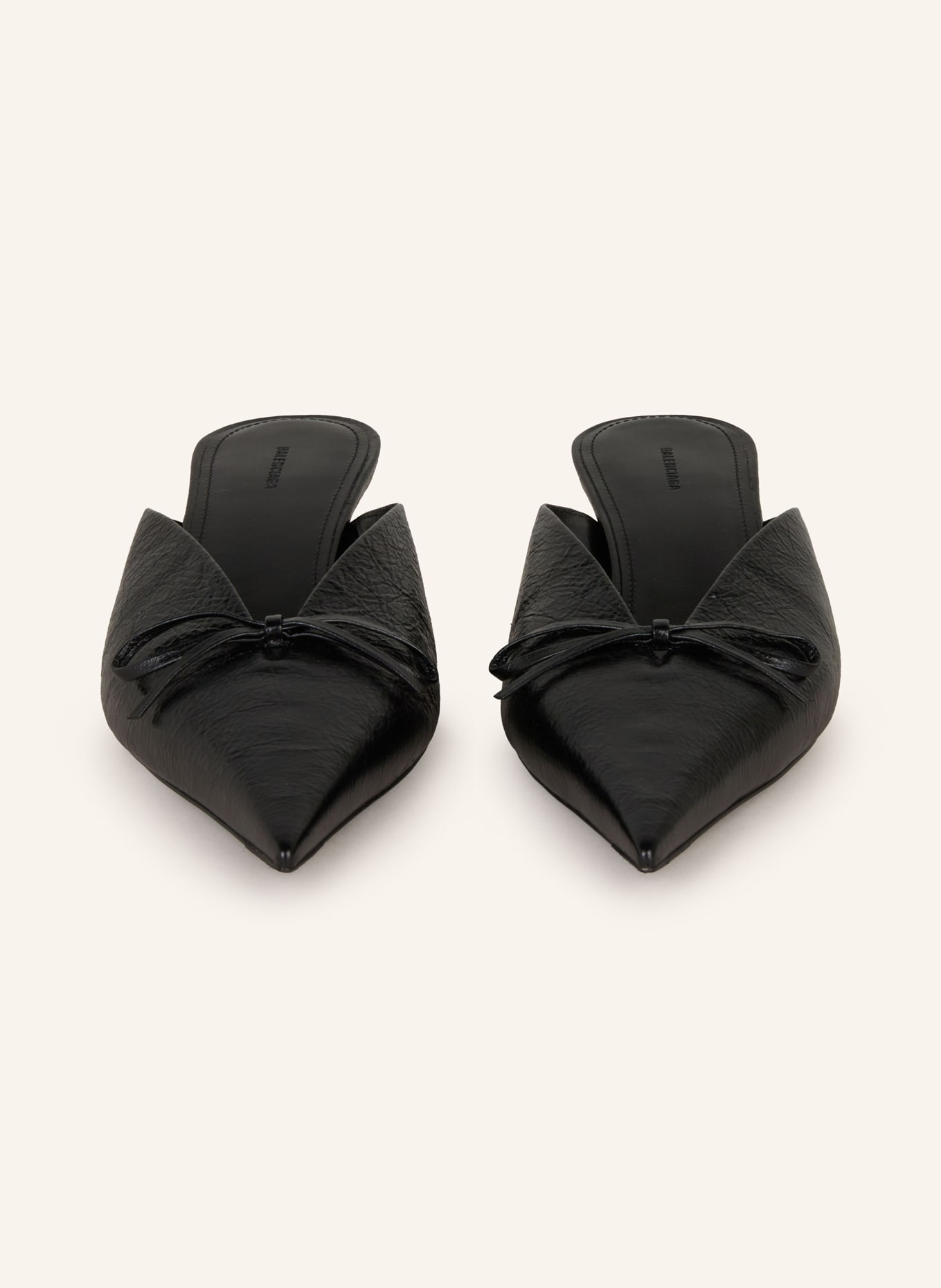 BALENCIAGA Mules KNIFE BOW: SCHWARZ