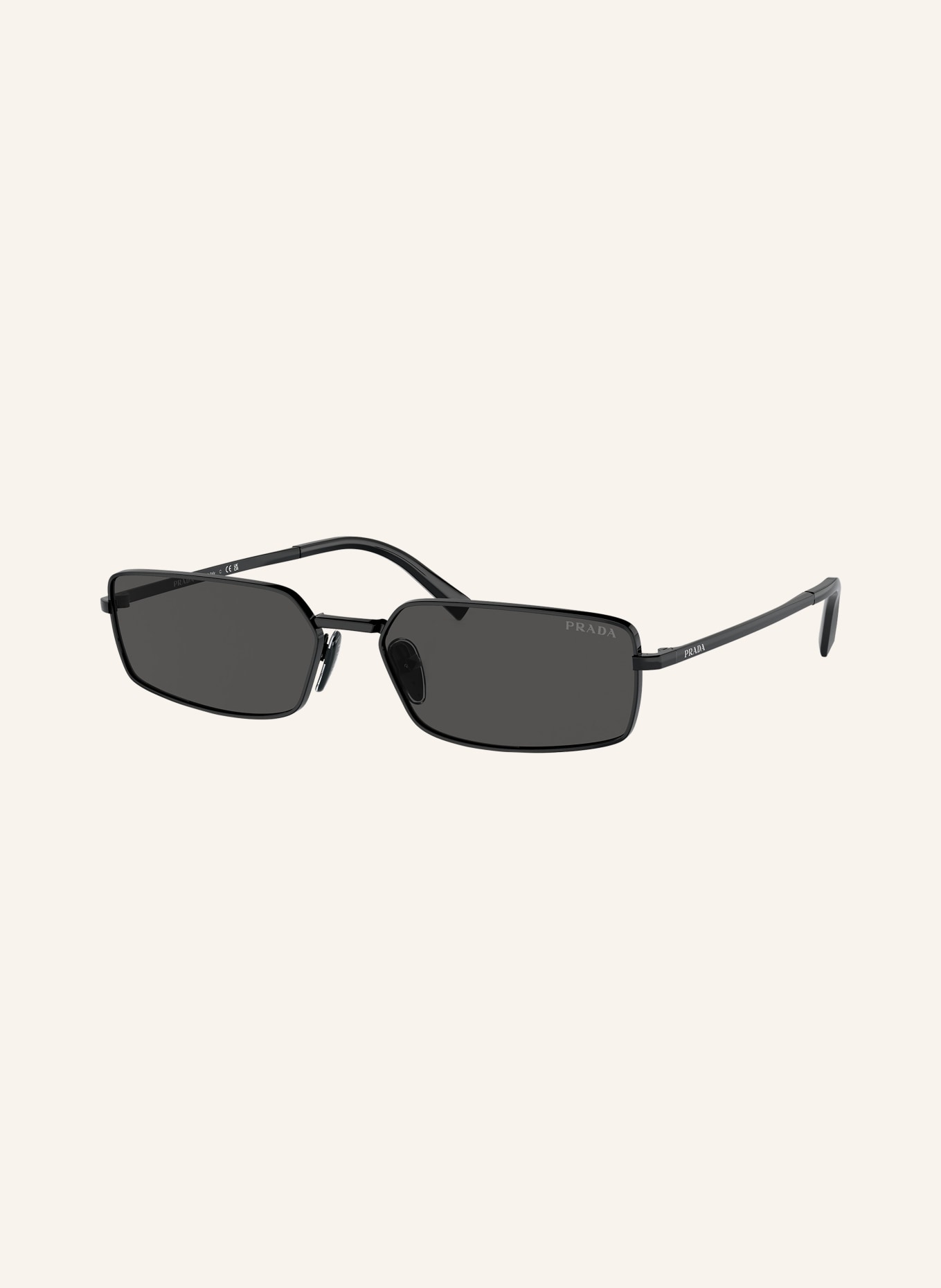 PRADA Sunglasses PR A60S, Color: 1AB5S0 - BLACK/ DARK GRAY (Image 1)