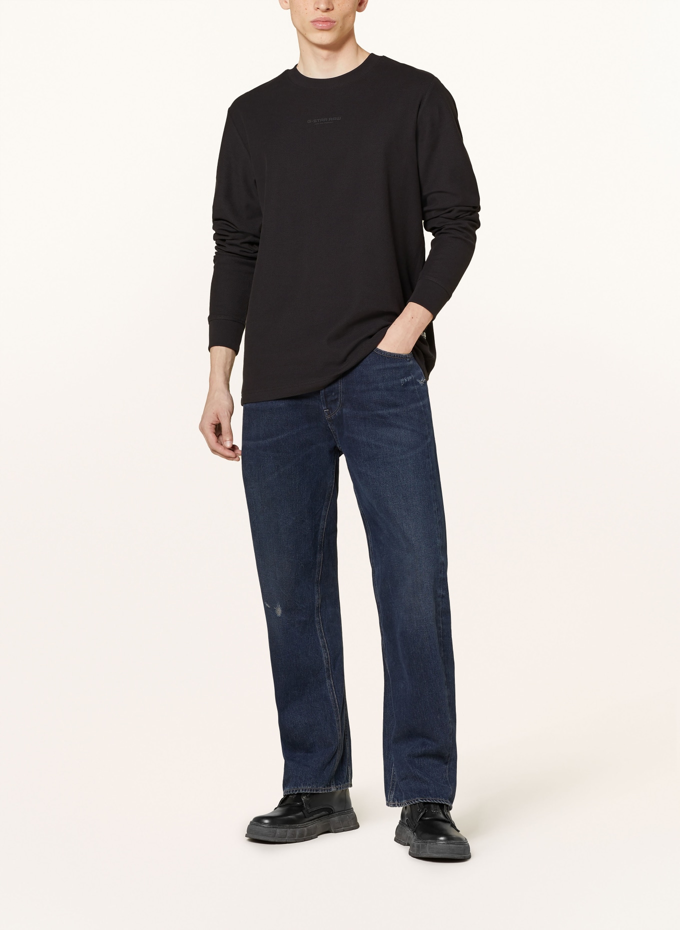 G-Star Longsleeve: SCHWARZ