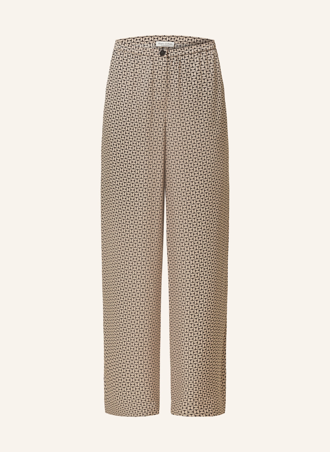 Marc O'Polo Marlenehose, Farbe: SCHWARZ/ BEIGE (Bild 1)