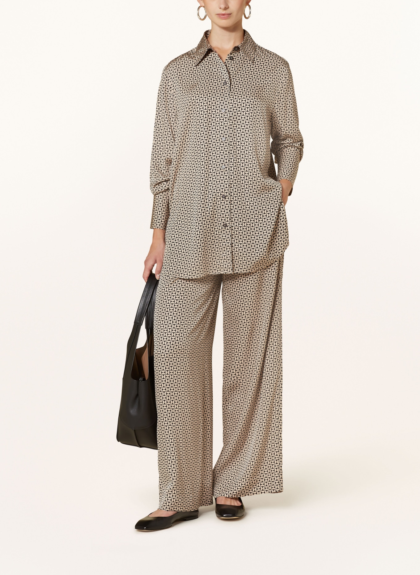 Marc O'Polo Marlenehose, Farbe: SCHWARZ/ BEIGE (Bild 2)