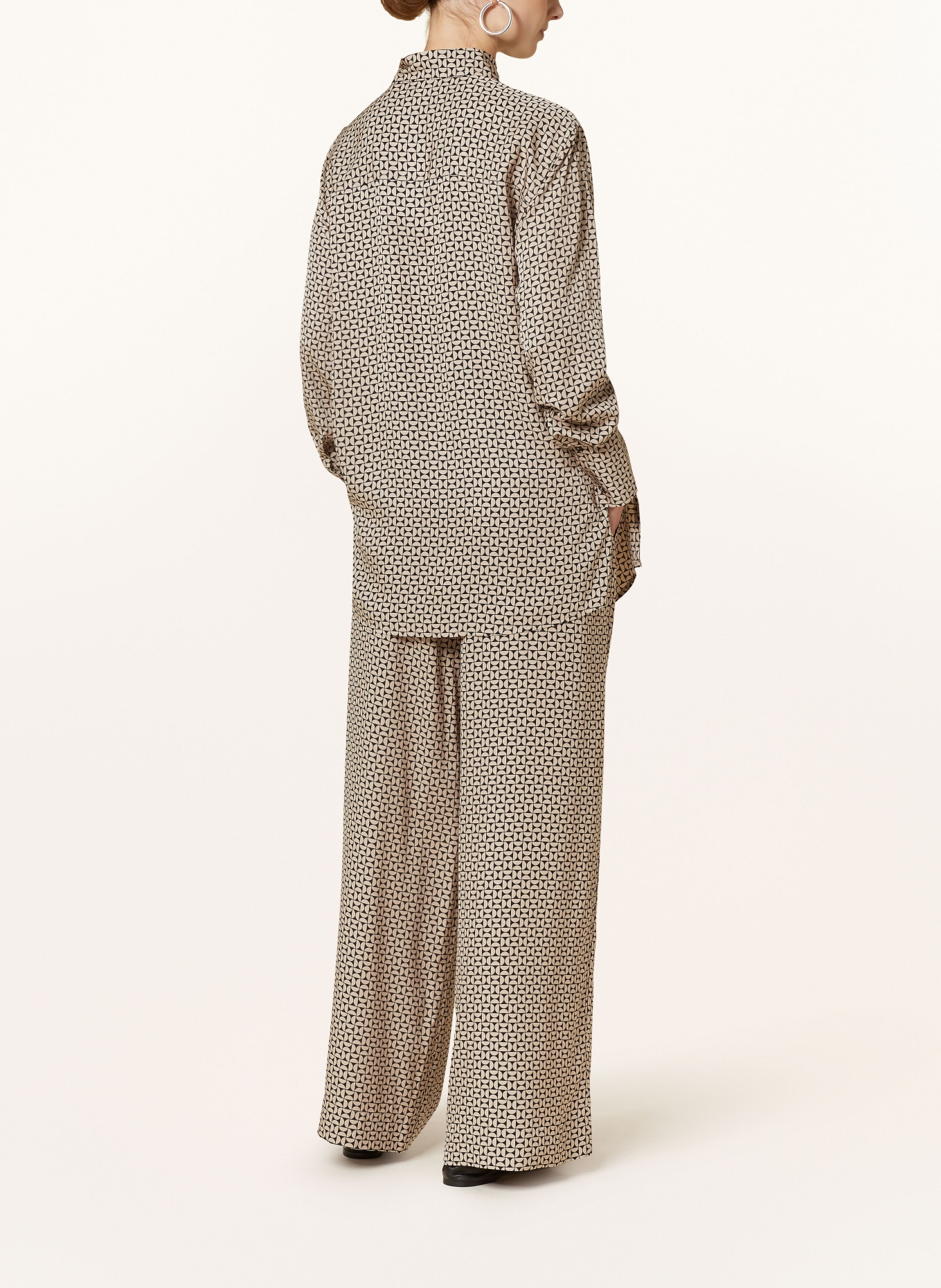 Marc O'Polo Marlenehose, Farbe: SCHWARZ/ BEIGE (Bild 3)