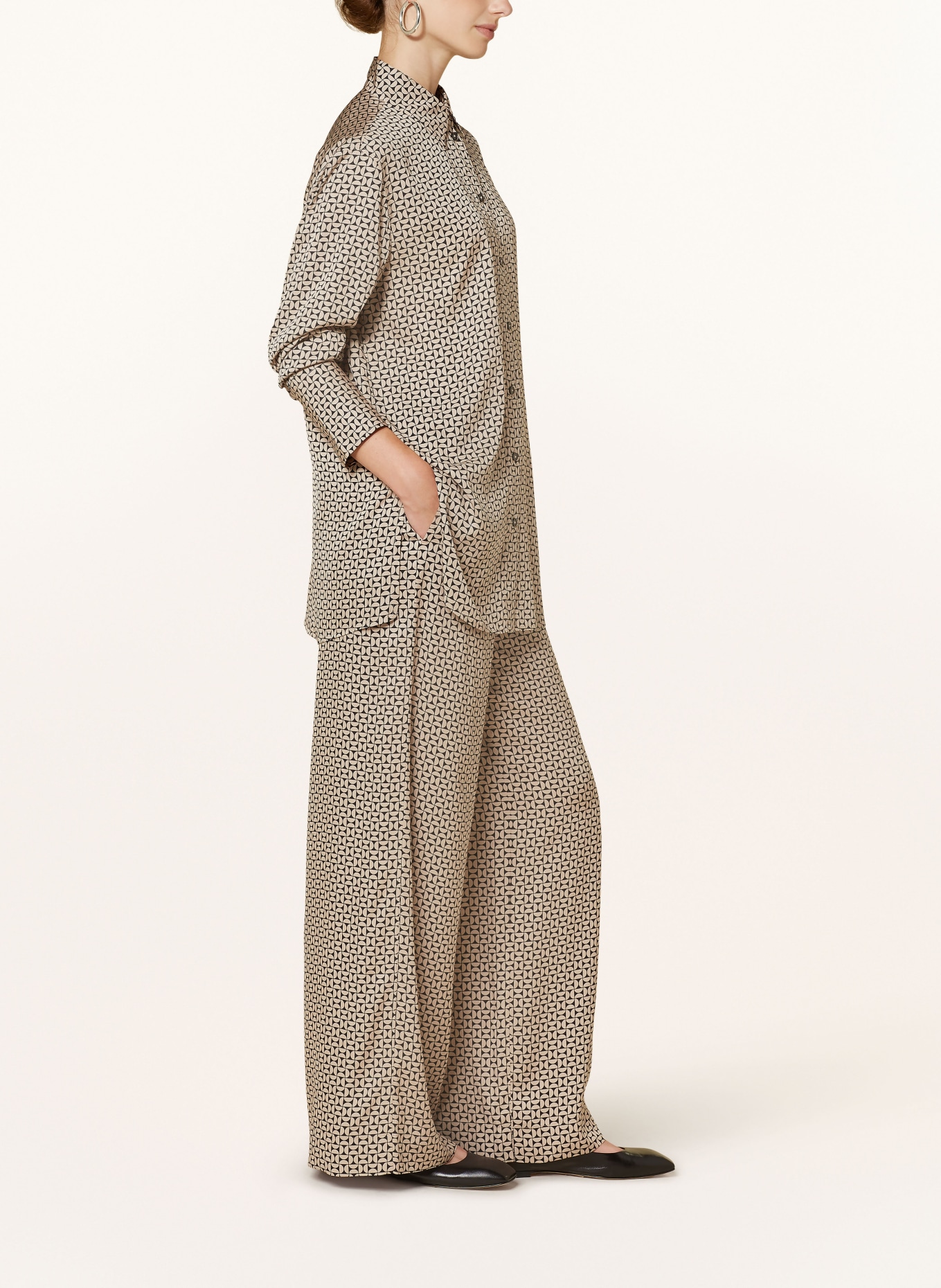 Marc O'Polo Marlenehose, Farbe: SCHWARZ/ BEIGE (Bild 4)