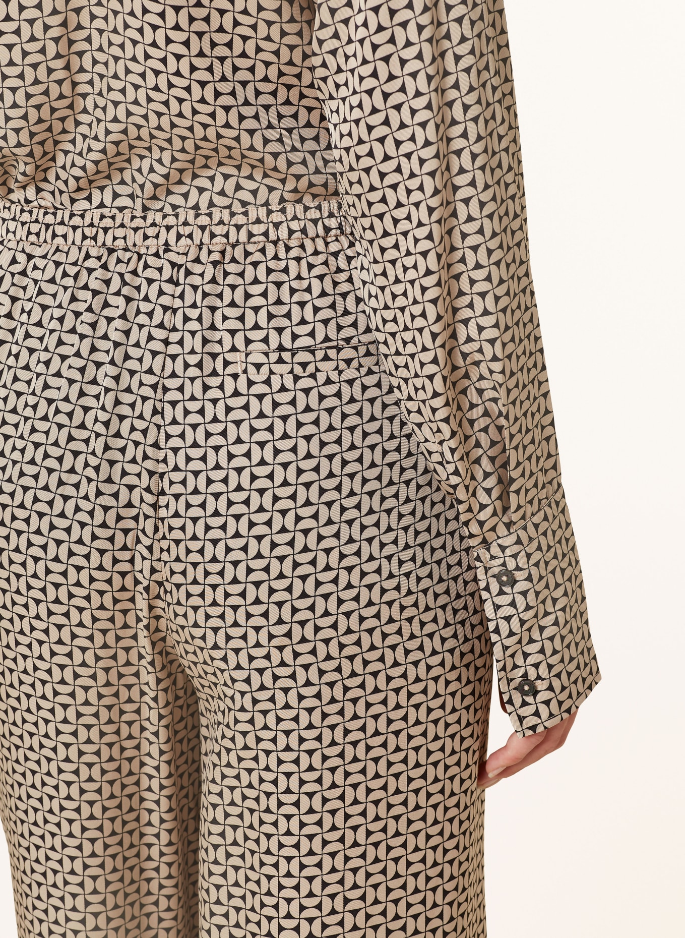 Marc O'Polo Marlenehose, Farbe: SCHWARZ/ BEIGE (Bild 6)