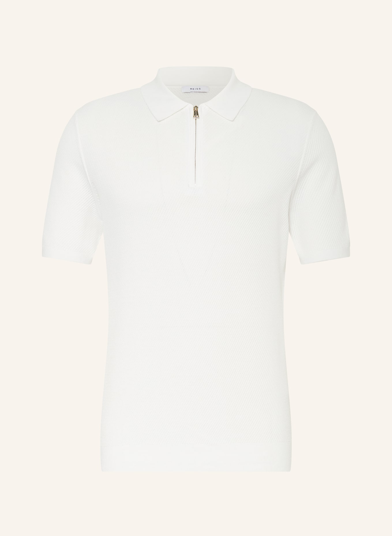 REISS Strick-Poloshirt IVOR, Farbe: WEISS (Bild 1)