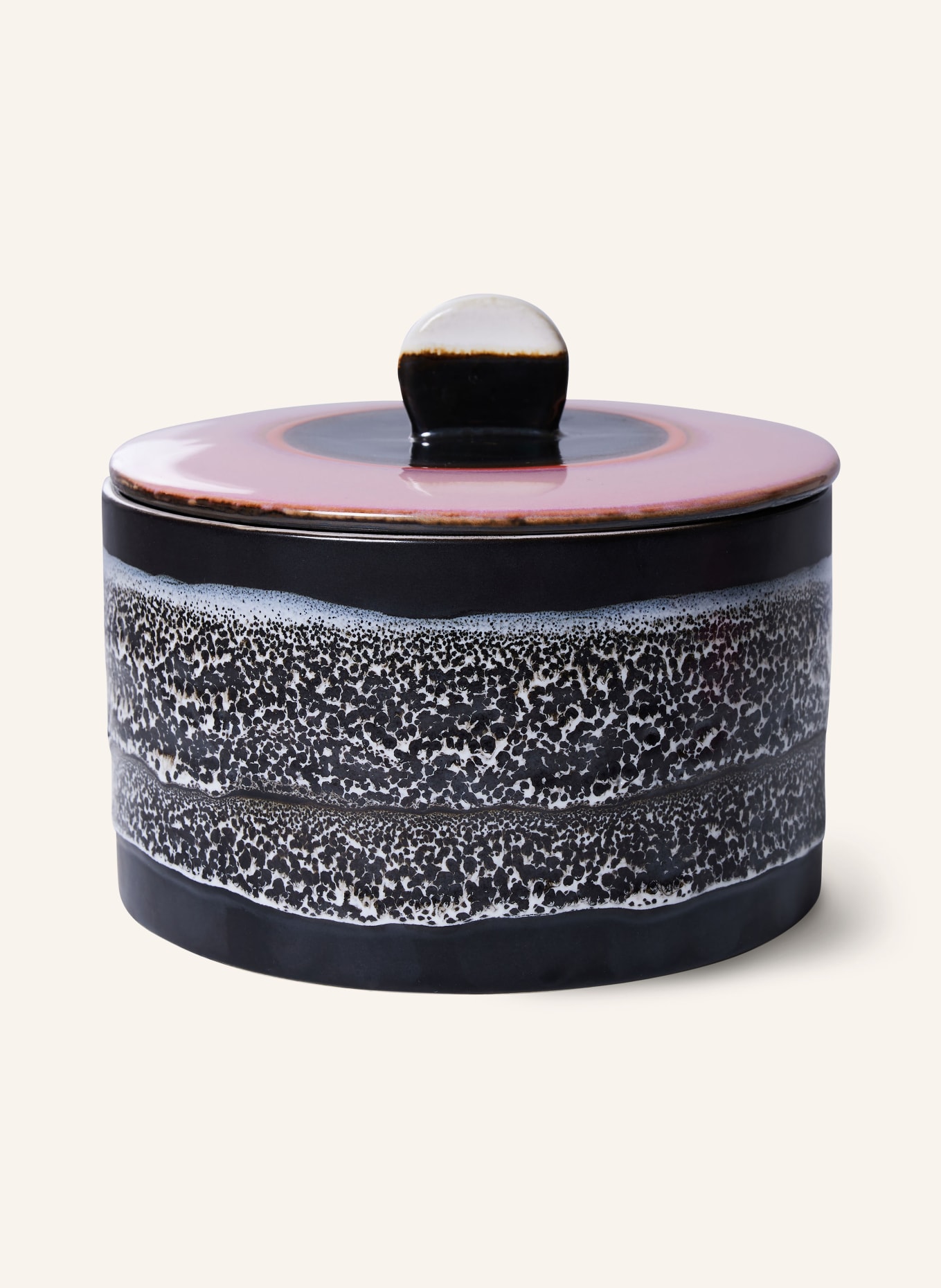 hkliving Bewaarblik DISCO: ZWART / ROZE