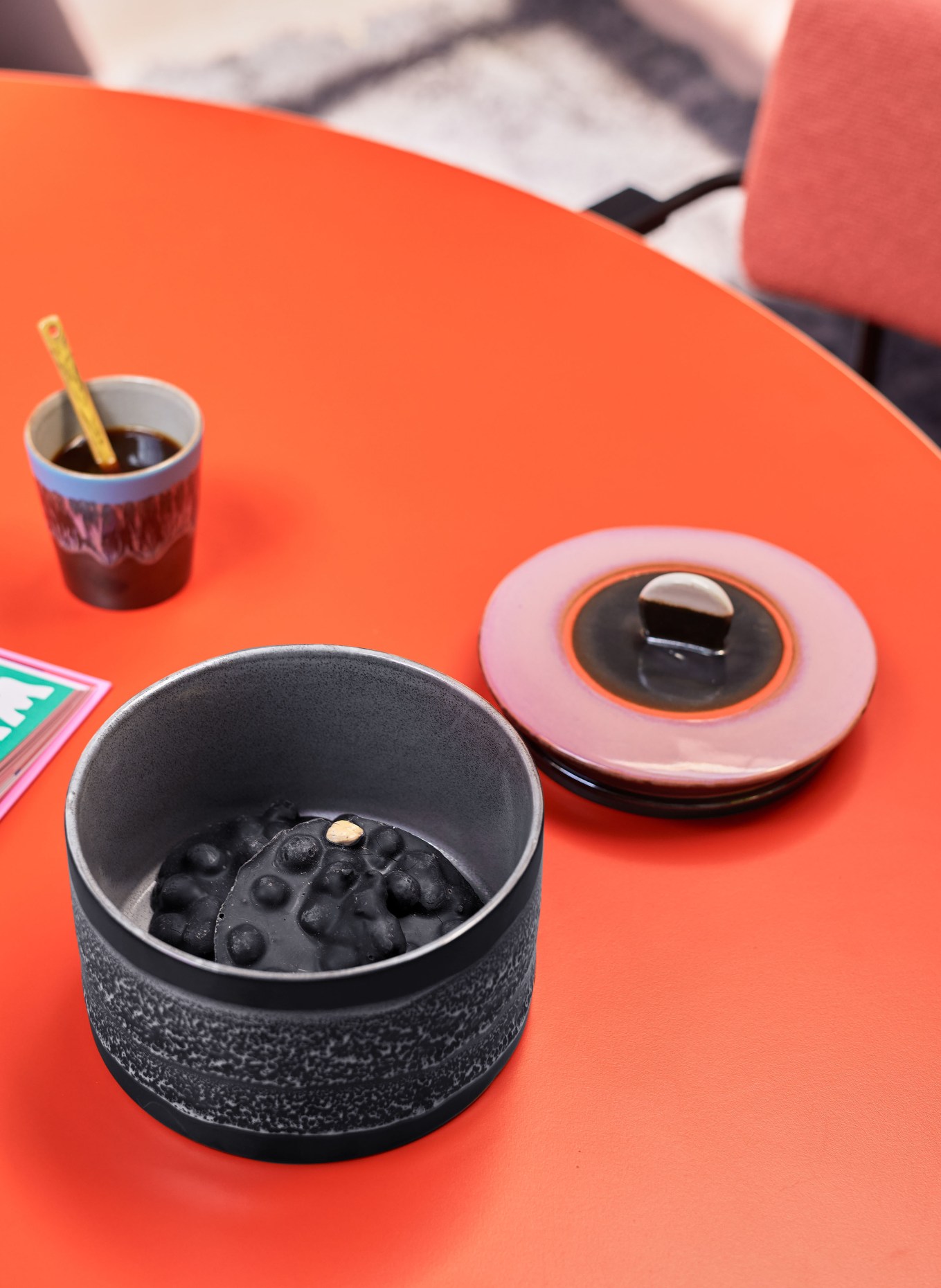 hkliving Bewaarblik DISCO: ZWART / ROZE