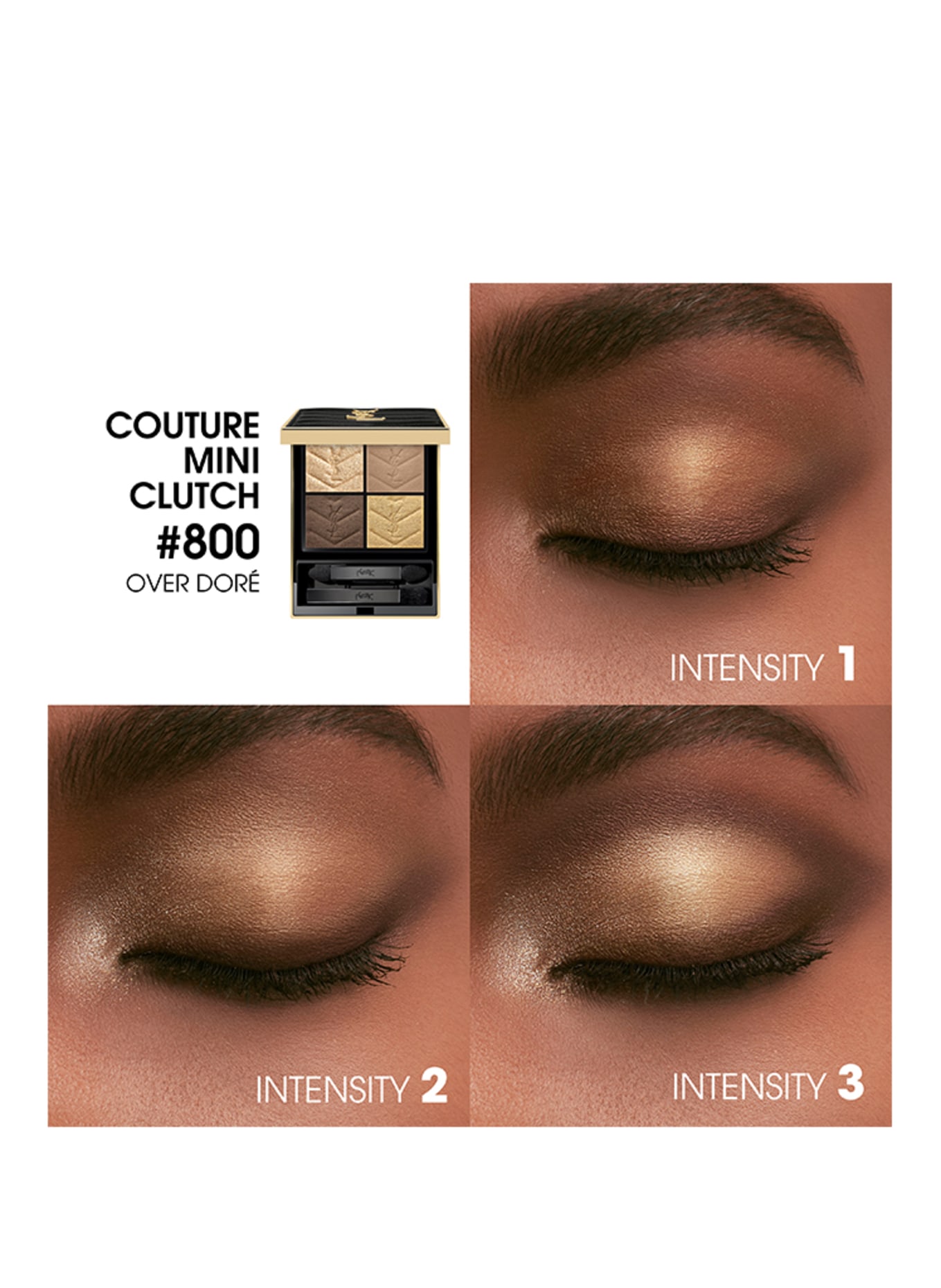 YVES SAINT LAURENT BEAUTE COUTURE MINI CLUTCH in 800 over dore