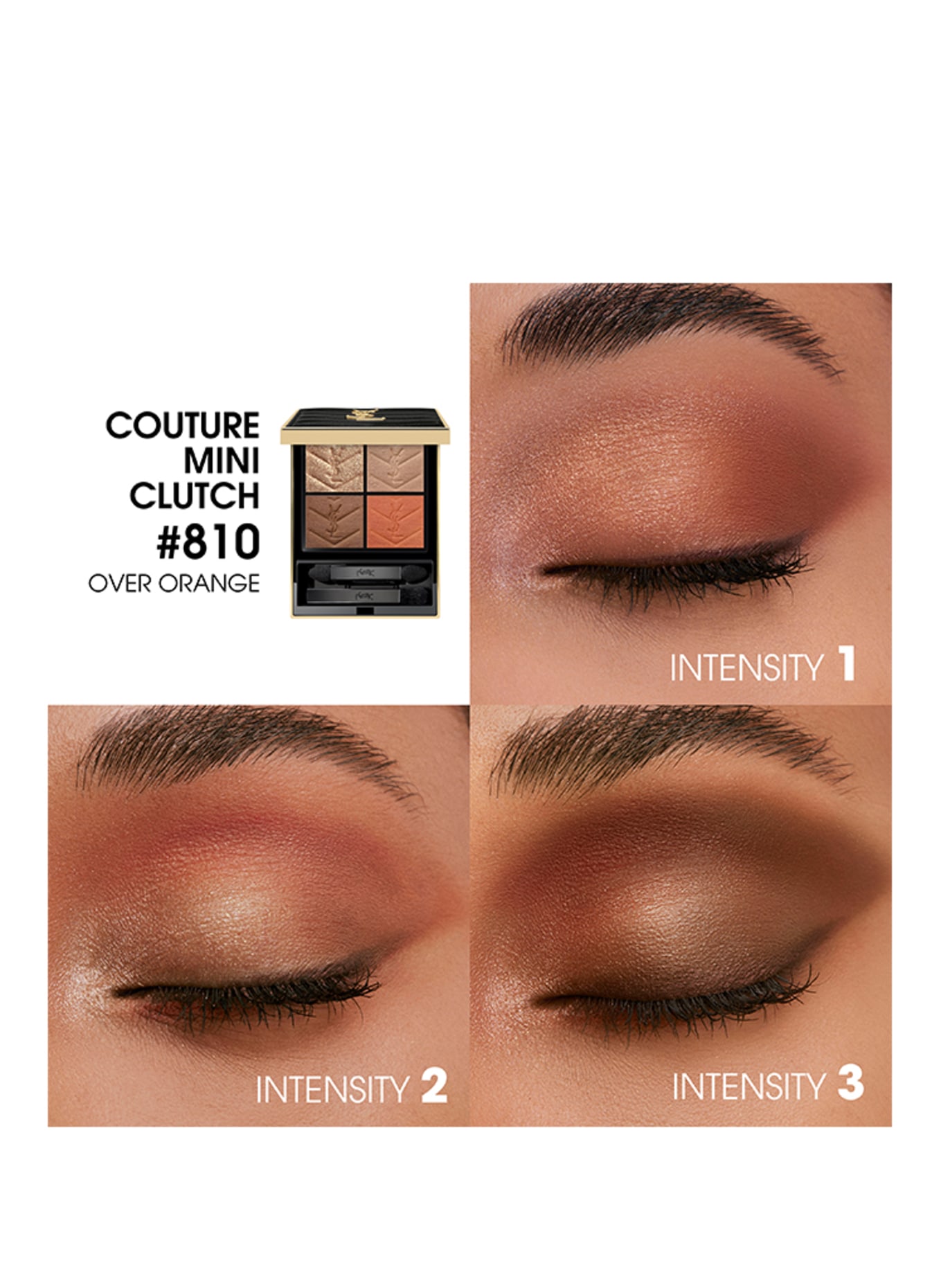 YVES SAINT LAURENT BEAUTÉ COUTURE MINI CLUTCH: 810 OVER ORANGE