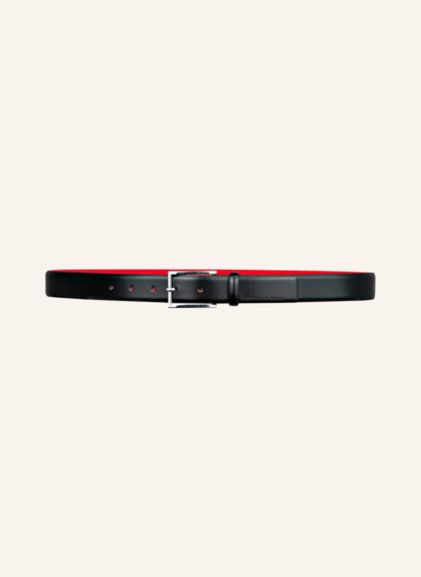 HUGO Leather belt GAVRILO: BLACK