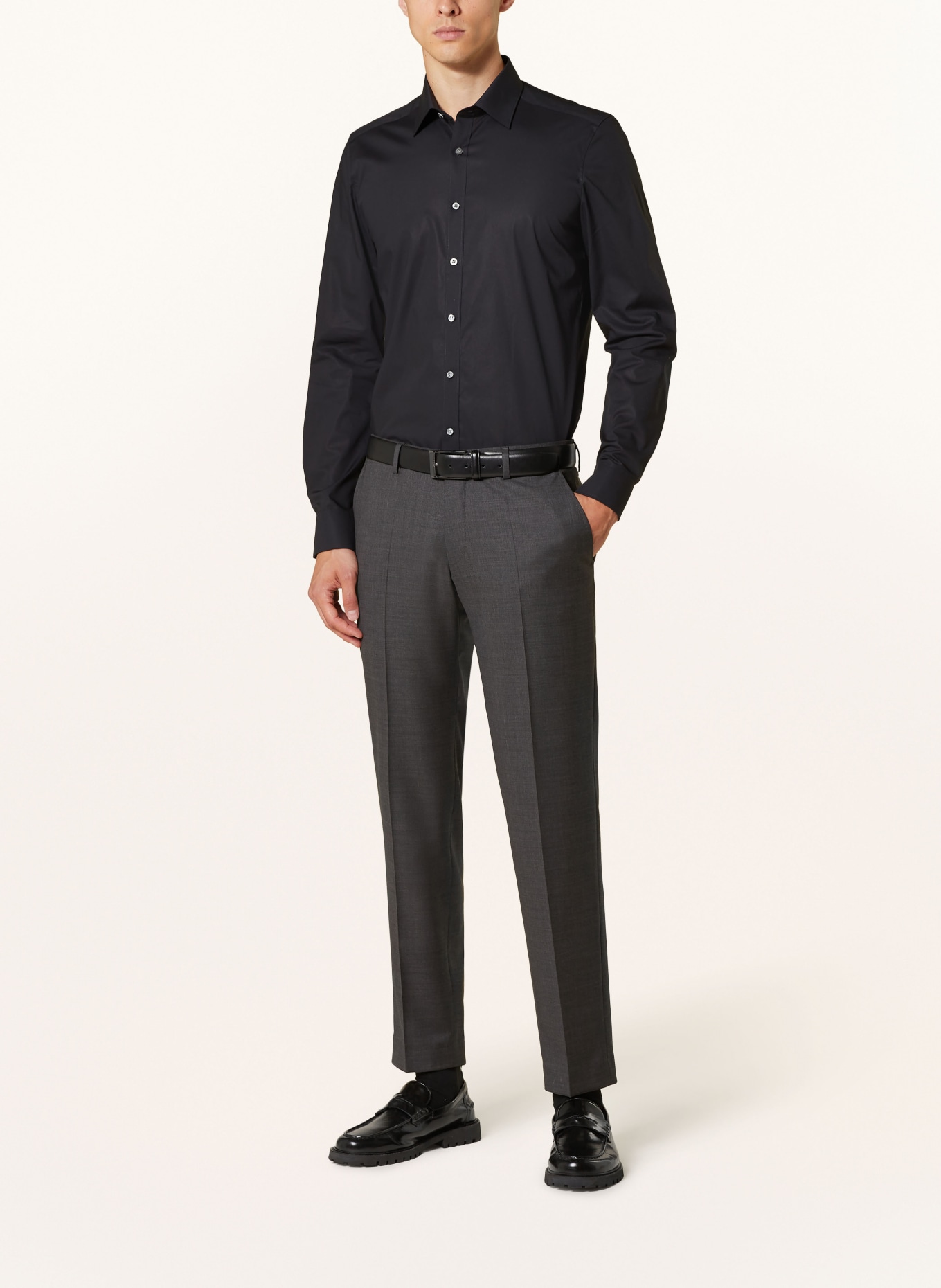 OLYMP Hemd Level Five body fit: SCHWARZ