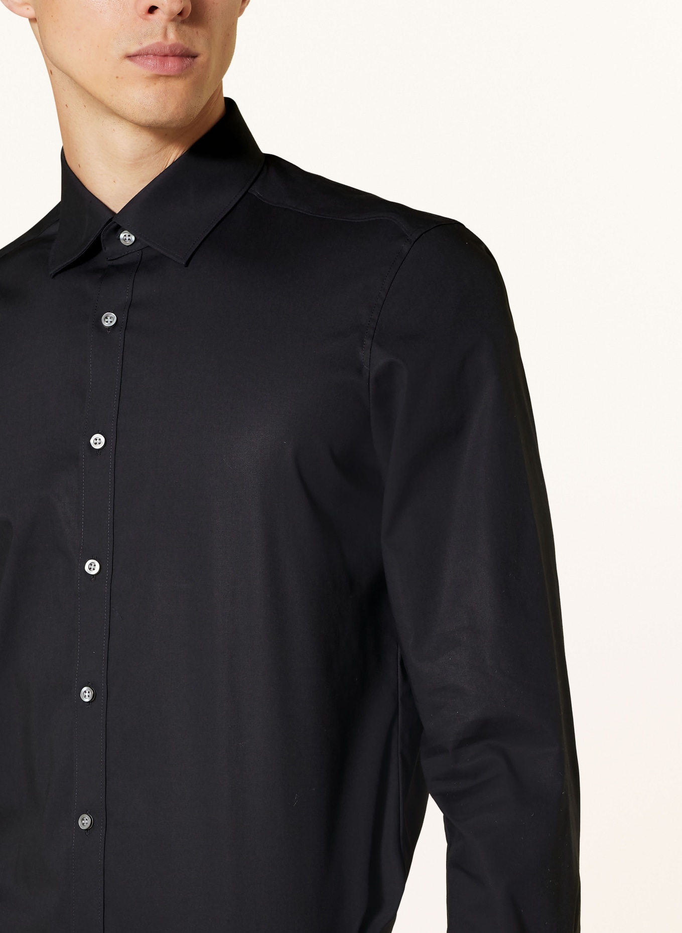 OLYMP Hemd Level Five body fit: SCHWARZ