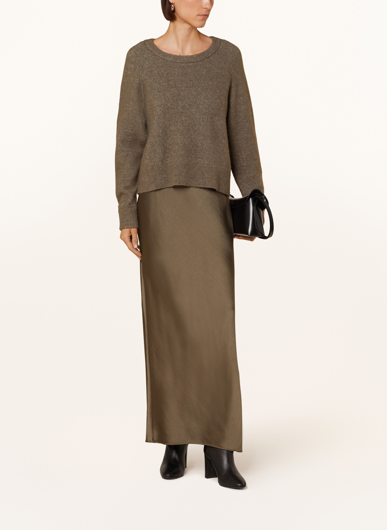 SAMSØE  SAMSØE BONES sweater NOR with alpaca, Color: KHAKI (Image 2)