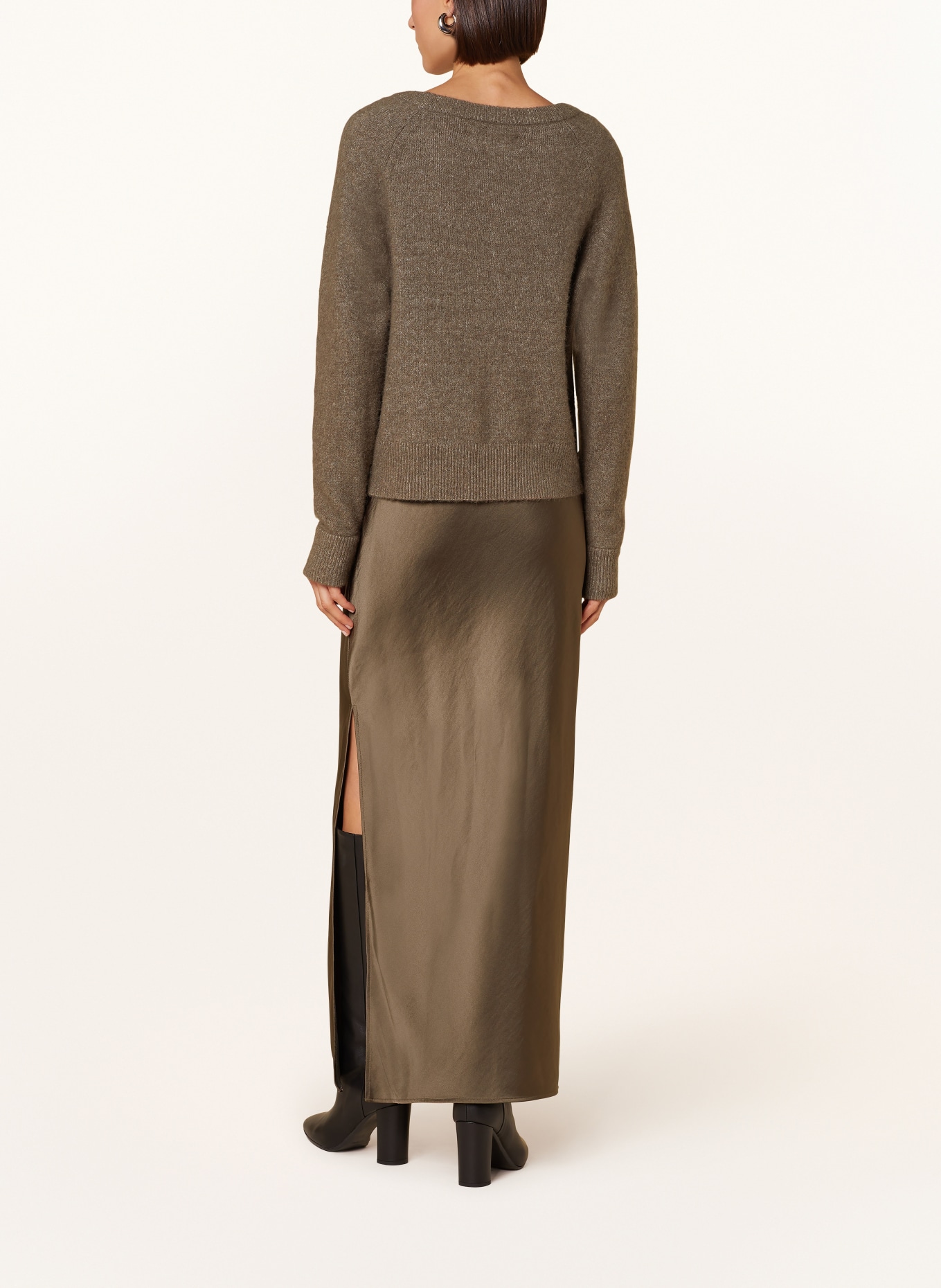 SAMSØE  SAMSØE BONES sweater NOR with alpaca, Color: KHAKI (Image 3)