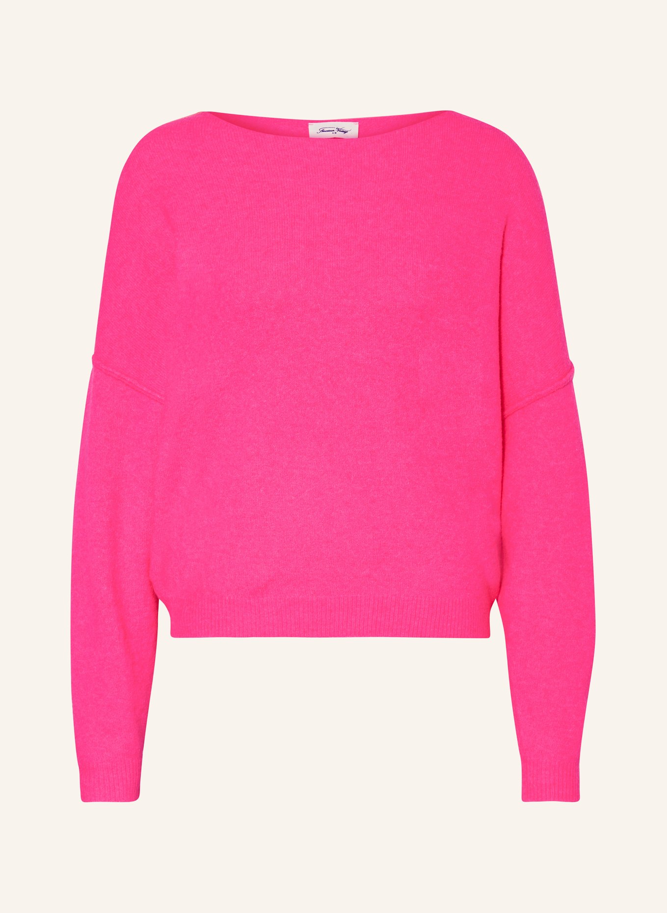 American Vintage Sweter DAMSVILLE: JASKRAWY RÓŻOWY