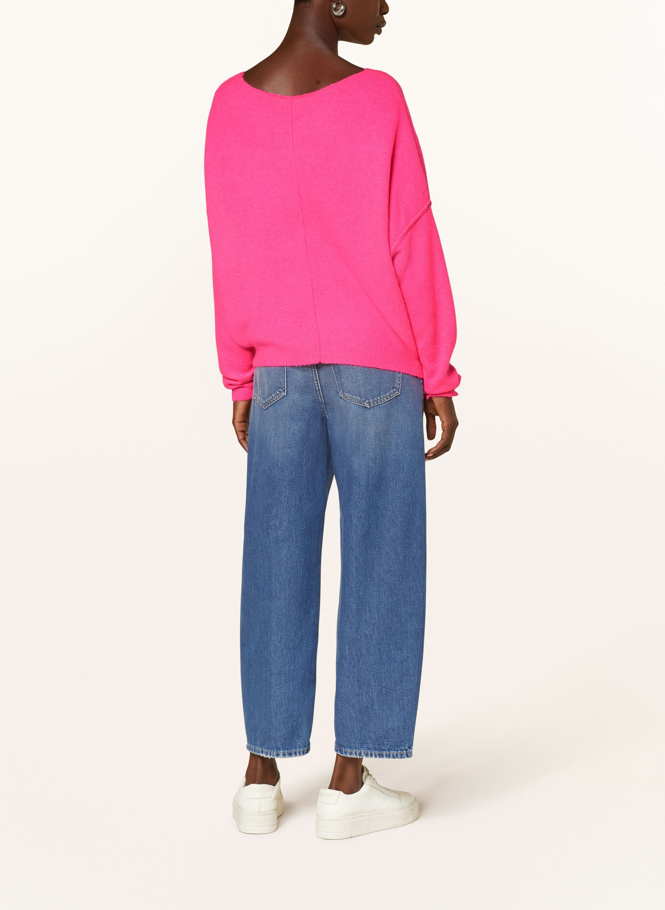 American Vintage Sweter DAMSVILLE: JASKRAWY RÓŻOWY