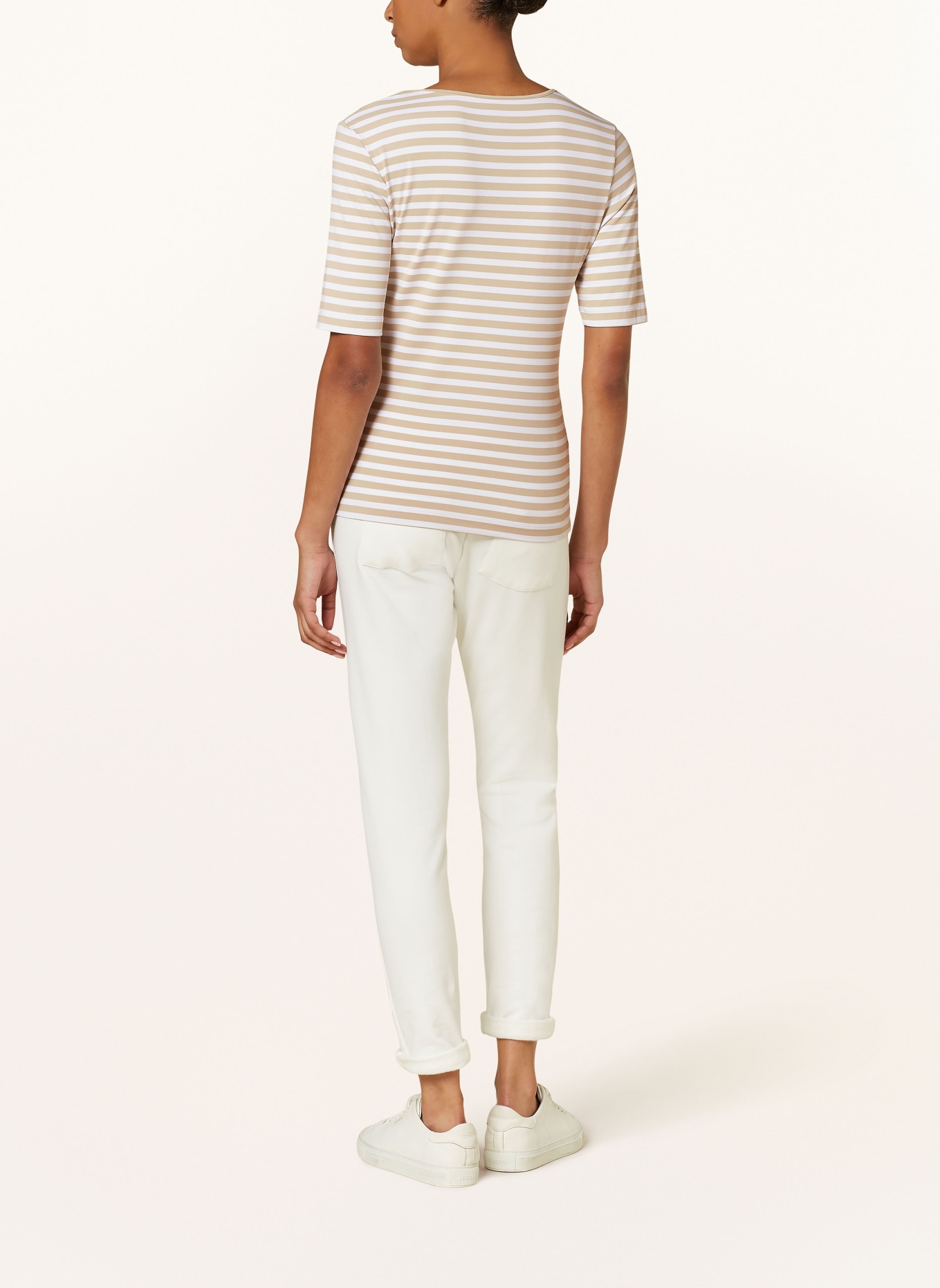 JOY sportswear Tričko ALLISON: BÍLÁ / BÉŽOVÁ