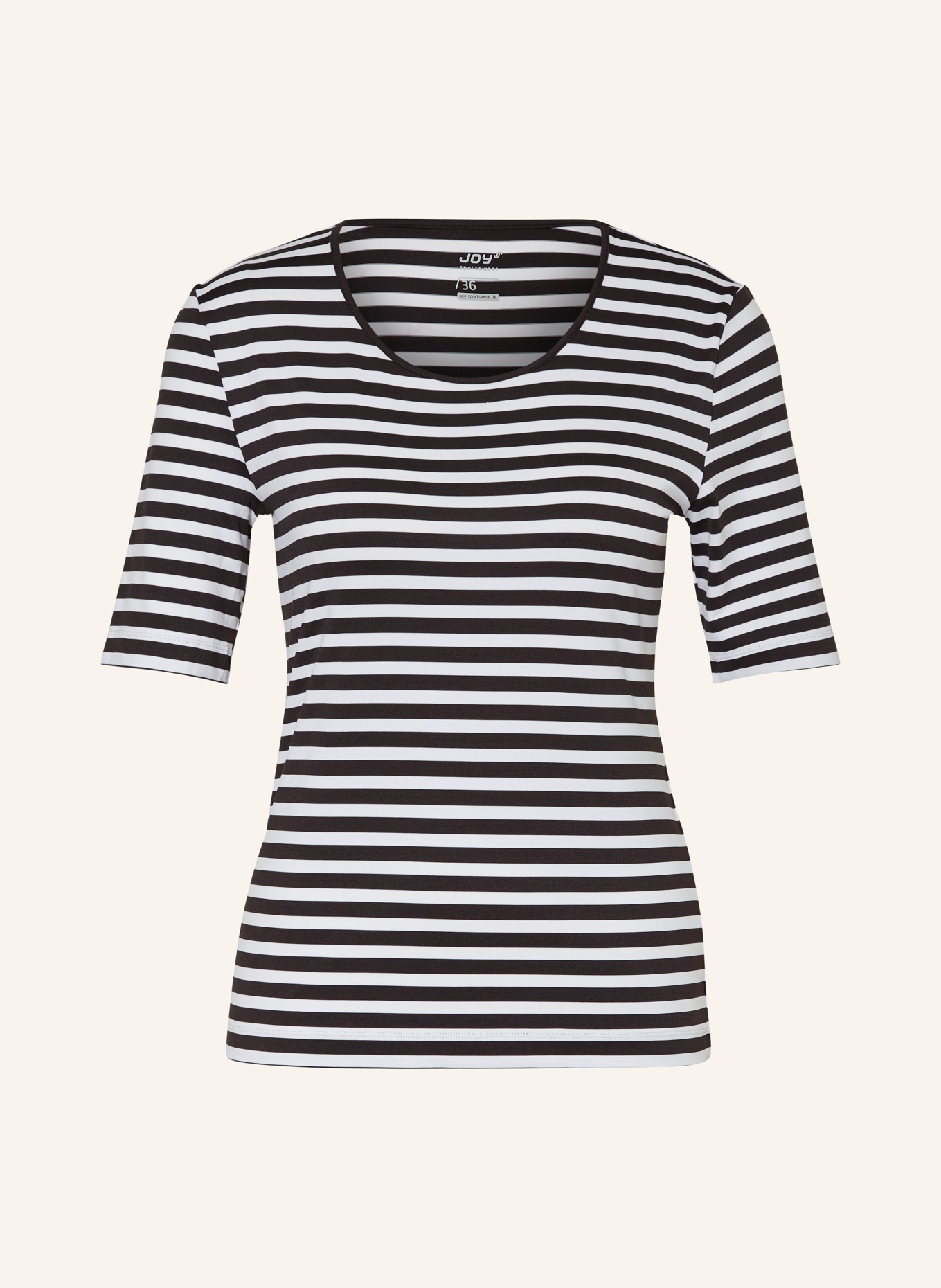 JOY sportswear Tričko ALLISON: ČERNÁ / BÍLÁ