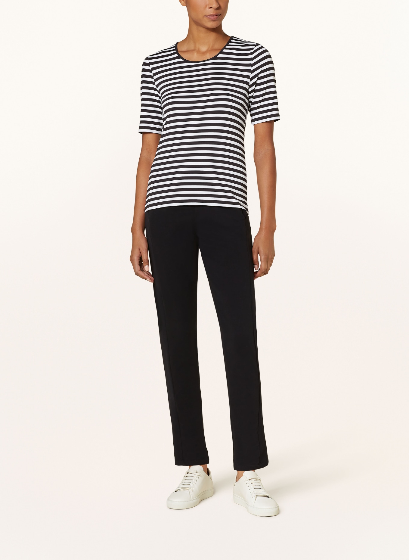 JOY sportswear Tričko ALLISON: ČERNÁ / BÍLÁ