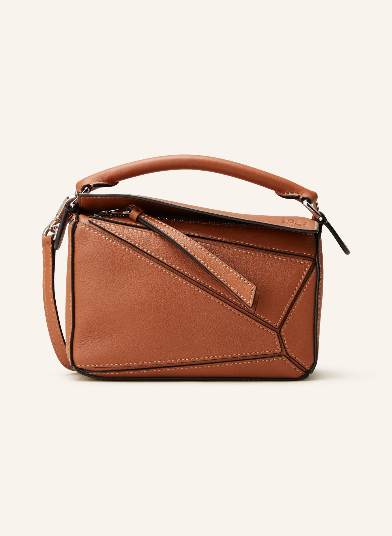 LOEWE Handbag PUZZLE MINI in light brown