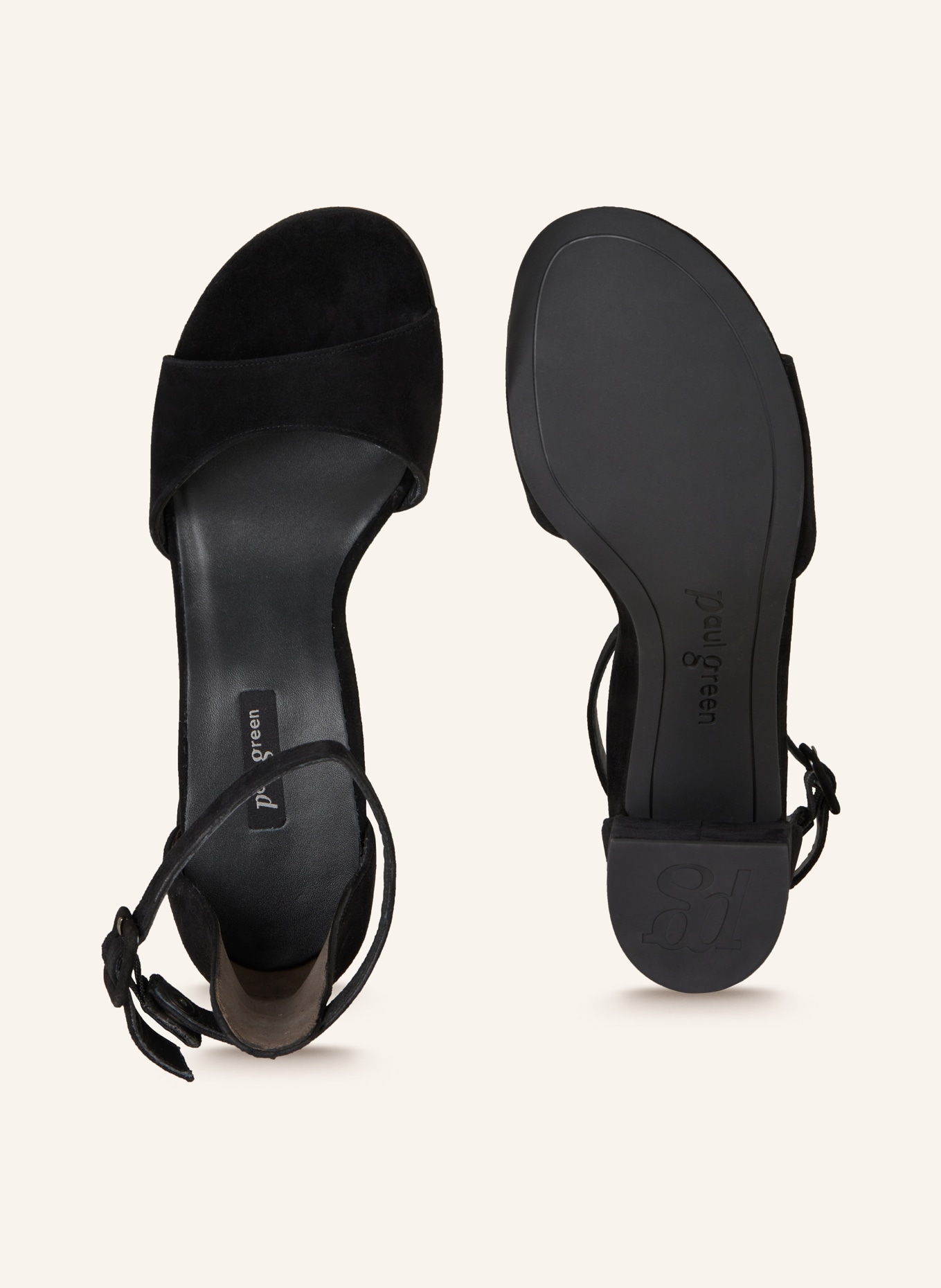 paul green Sandaletten: SCHWARZ