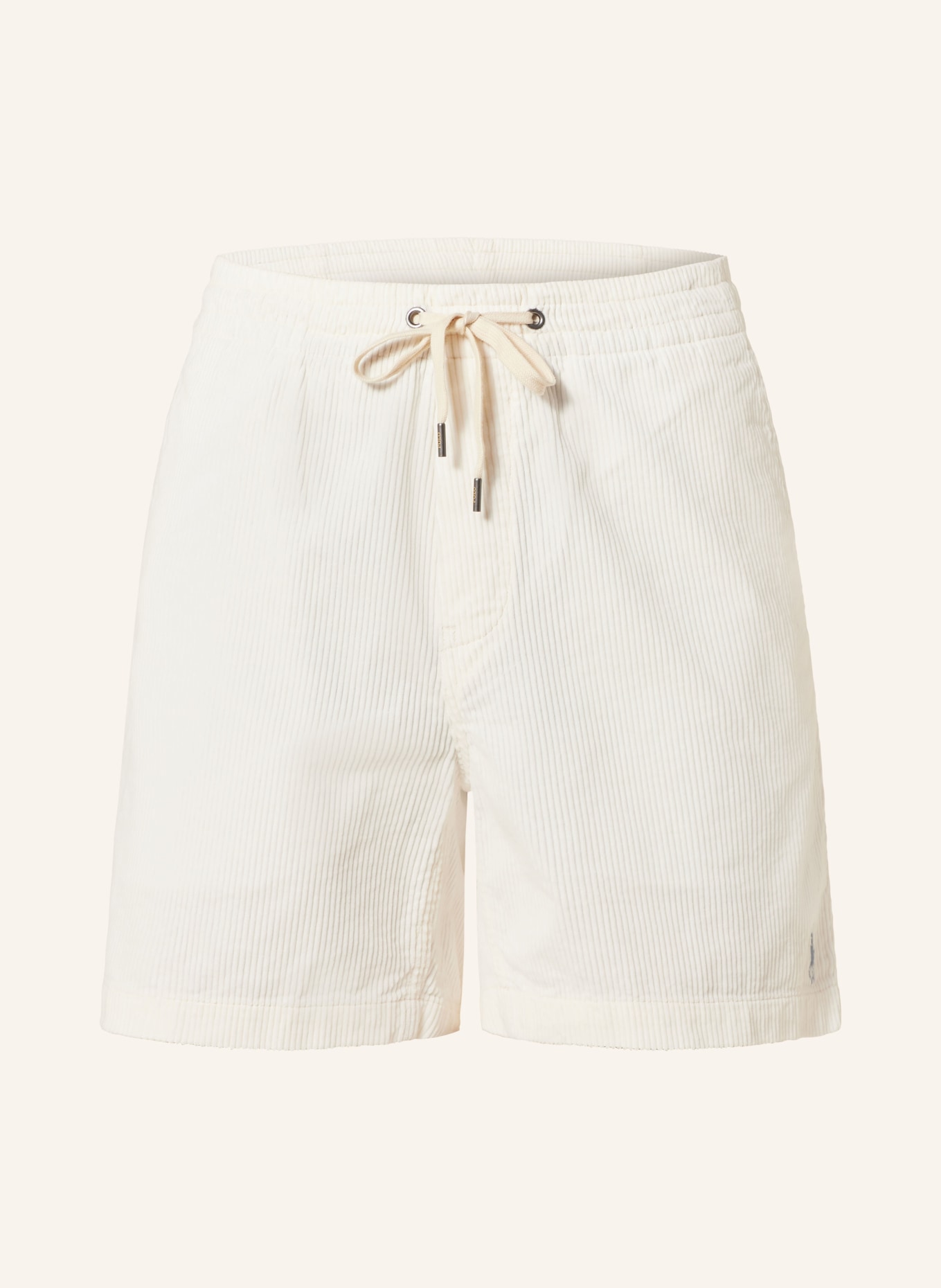 POLO RALPH LAUREN Cord-Shorts Classic Fit, Farbe: WEISS (Bild 1)