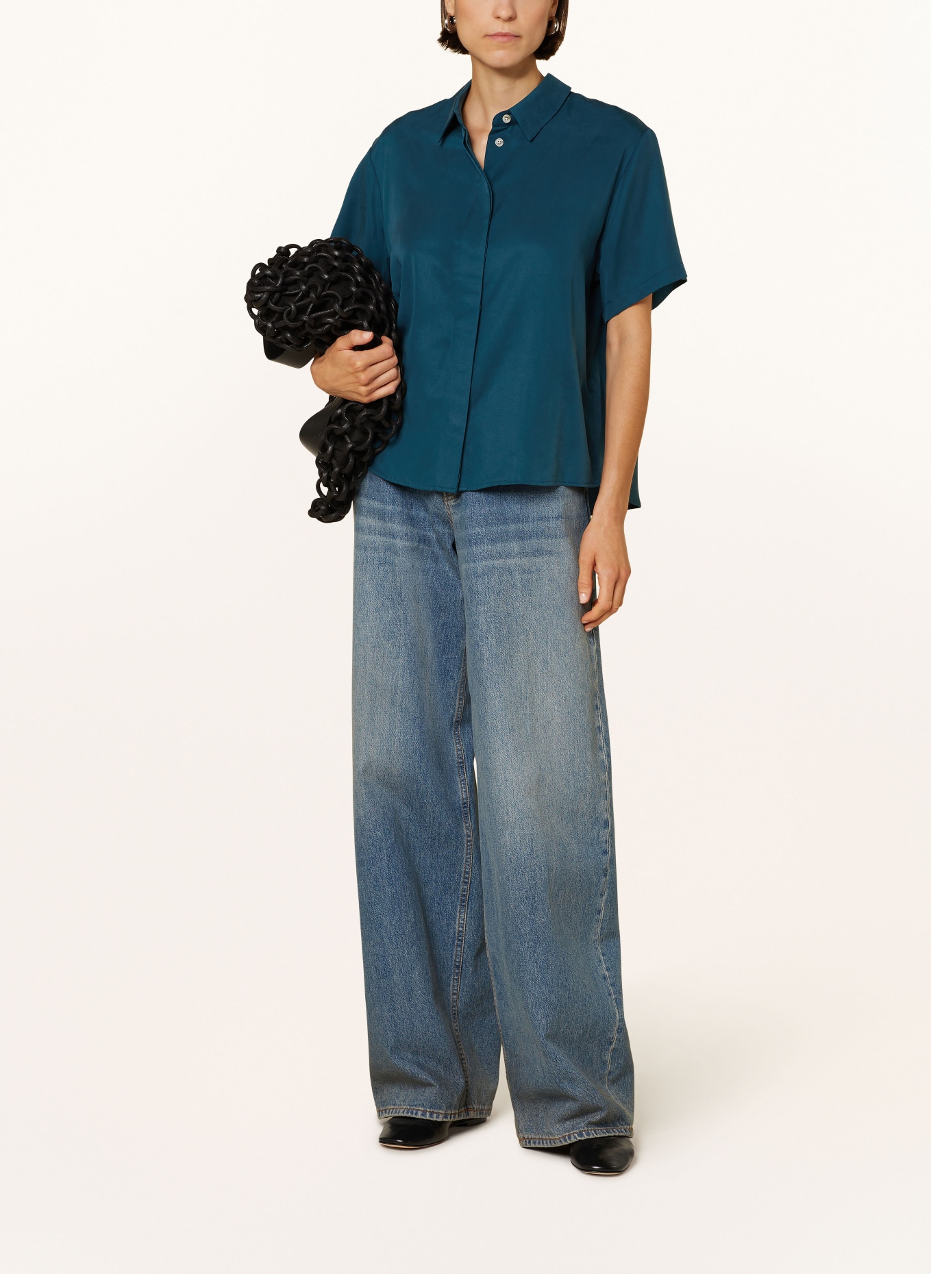 SAMSØE SAMSØE Shirt blouse MINA, Color: TEAL (Image 2)