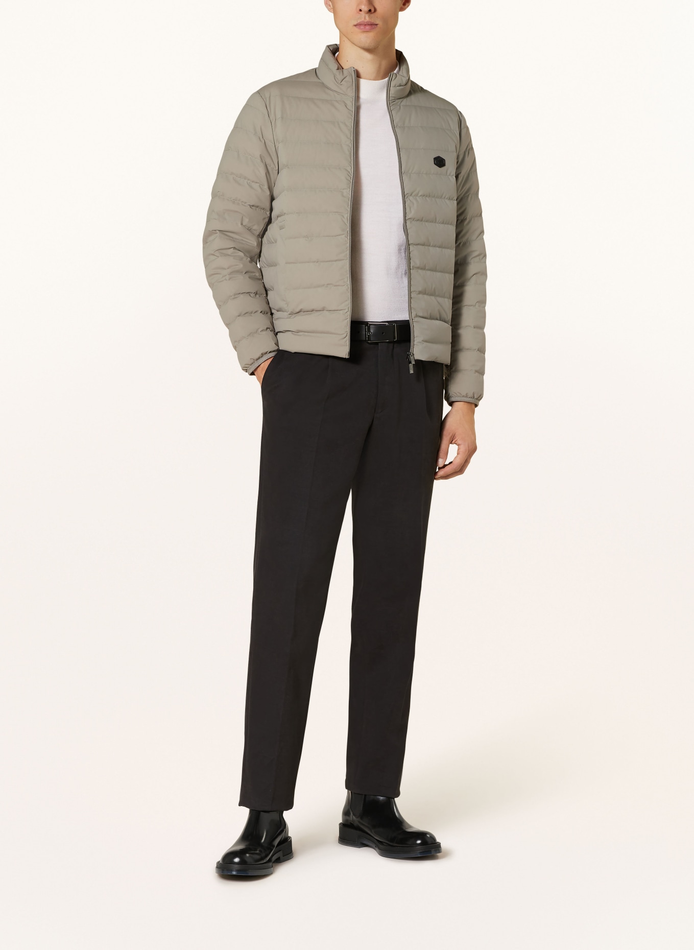 EMPORIO ARMANI Lightweight down jacket in gray