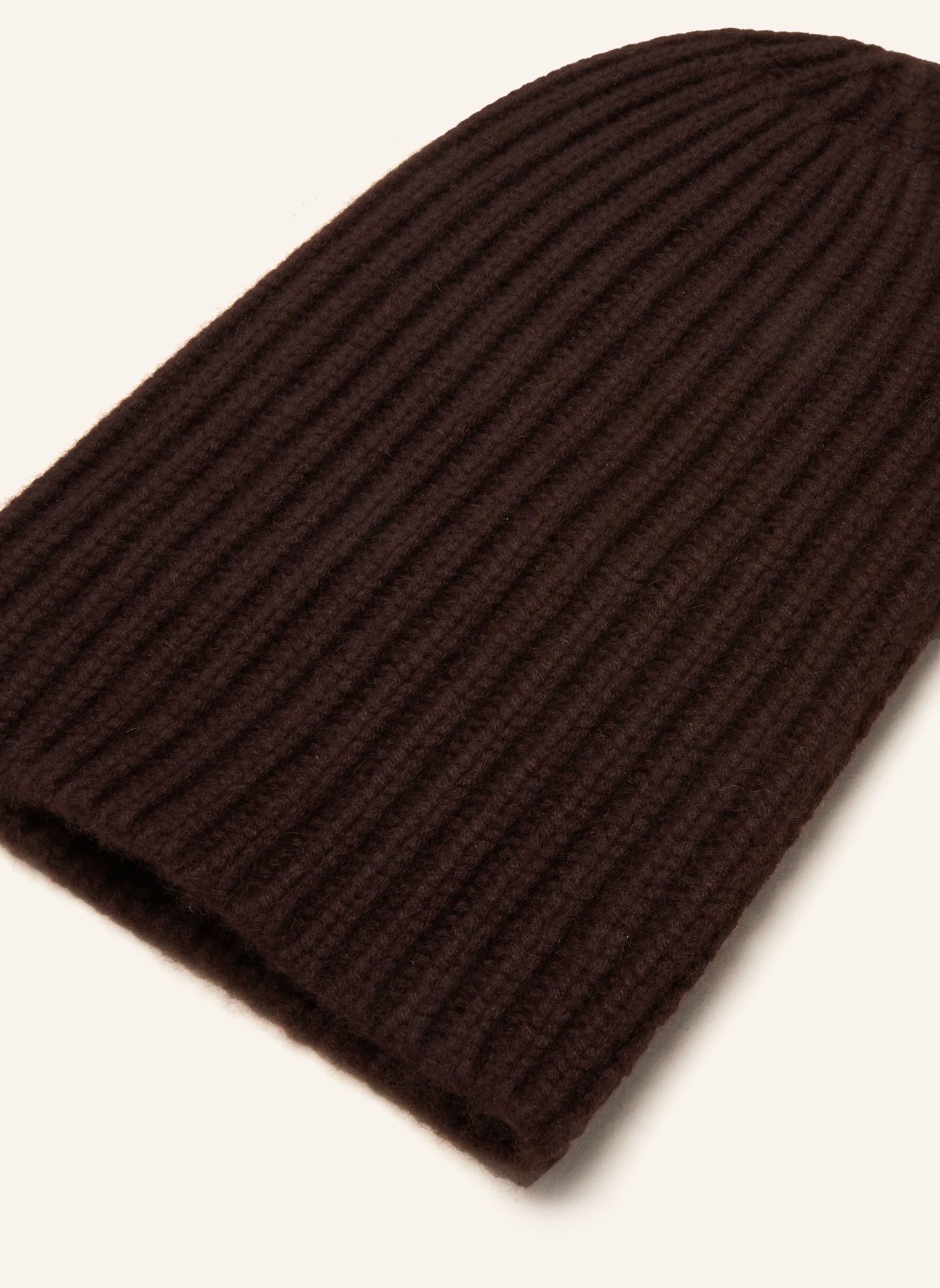 HURRAY Cashmere hat: DARK BROWN