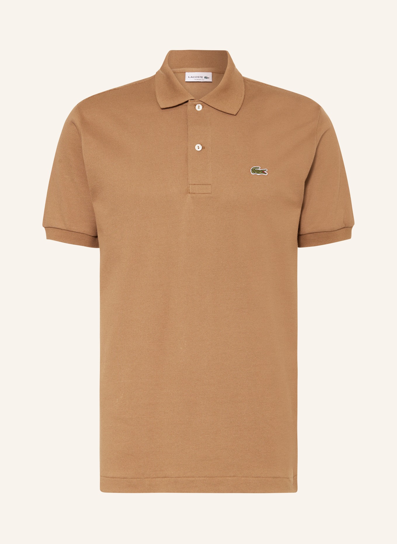 LACOSTE Polo piqué coupe classique: MARRON