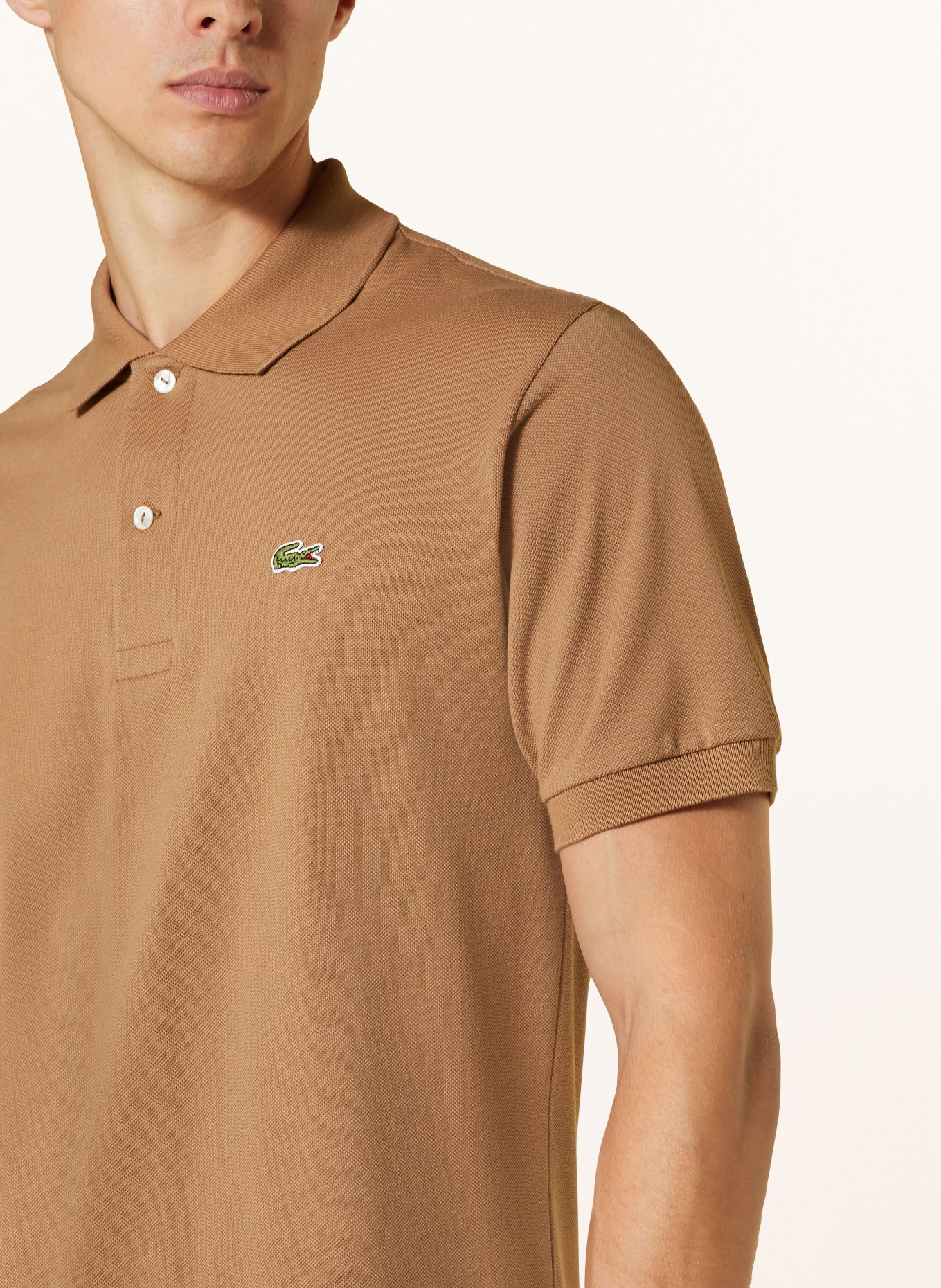 LACOSTE Polo piqué coupe classique: MARRON