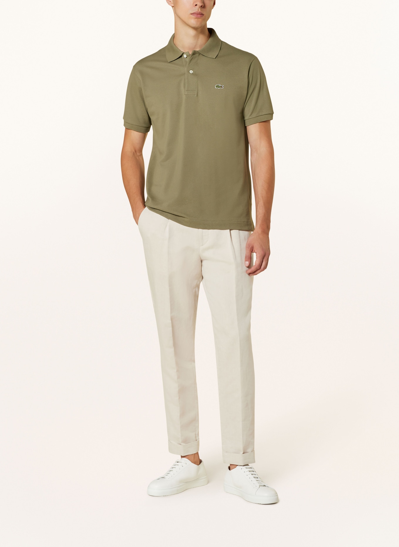 LACOSTE Polokošile z piké Classic Fit , Barva: KHAKI (Obrázek 2)