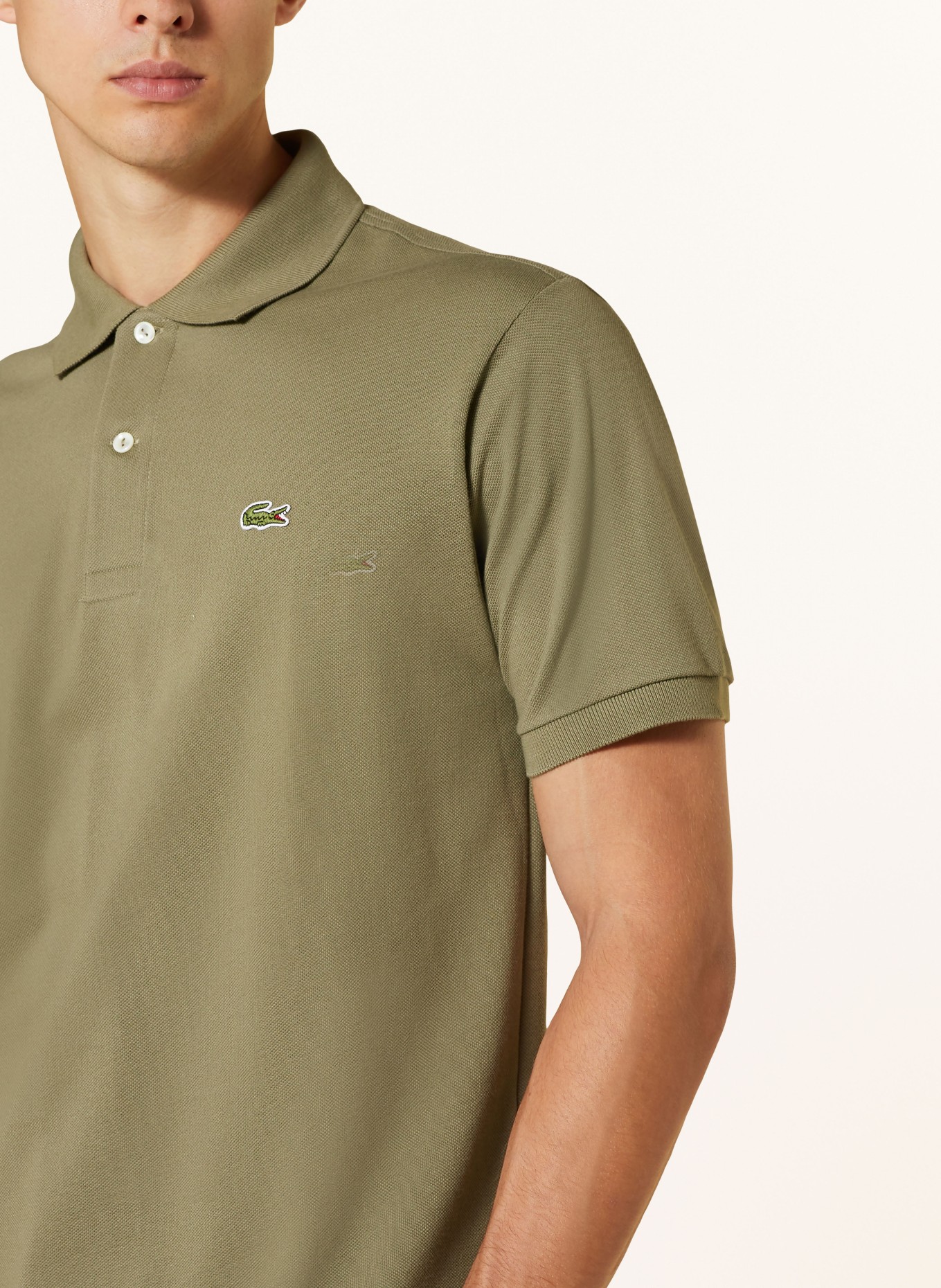 LACOSTE Polokošile z piké Classic Fit , Barva: KHAKI (Obrázek 4)