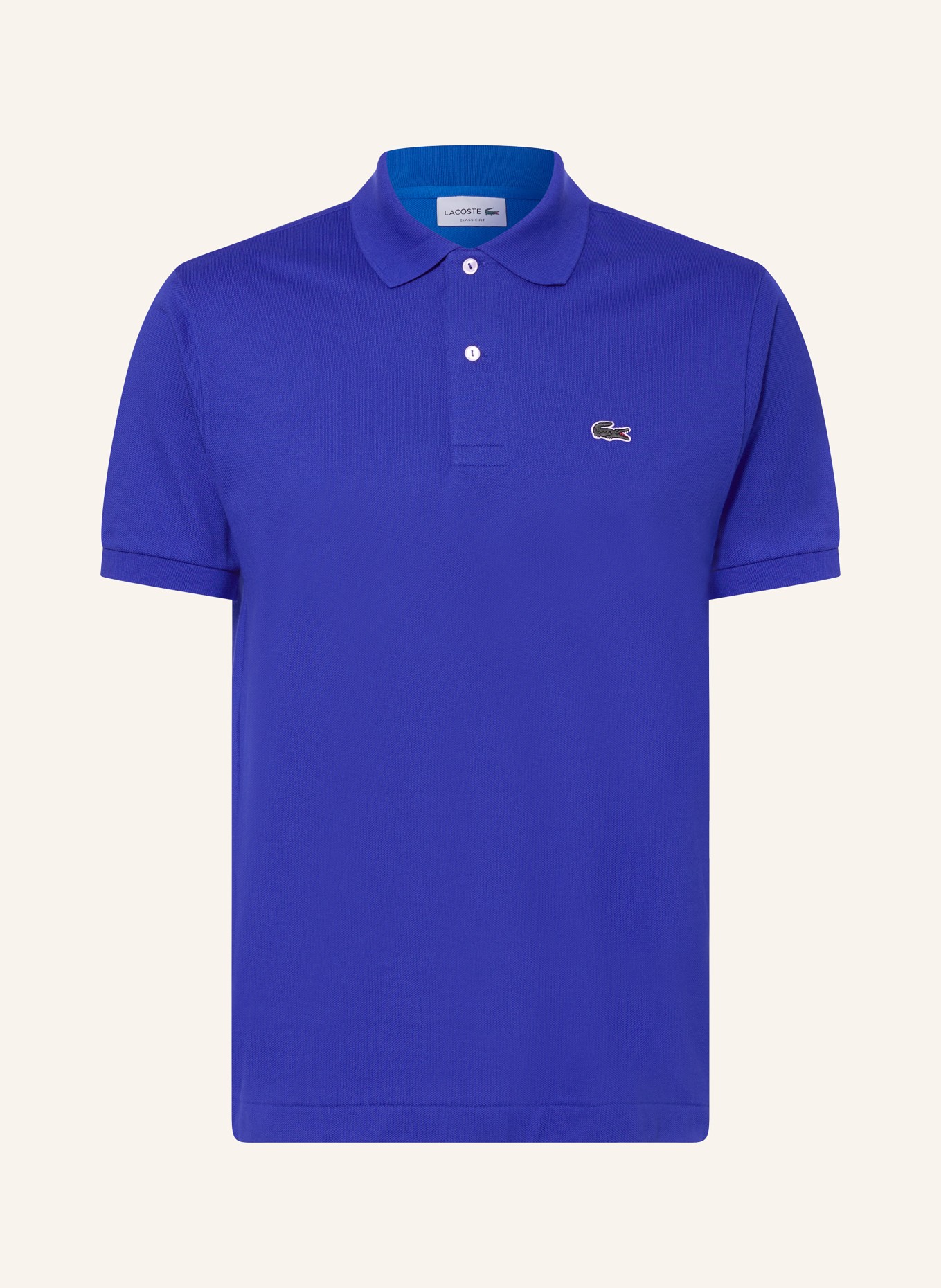 LACOSTE Piqué-Poloshirt Classic Fit, Farbe: BLAU (Bild 1)