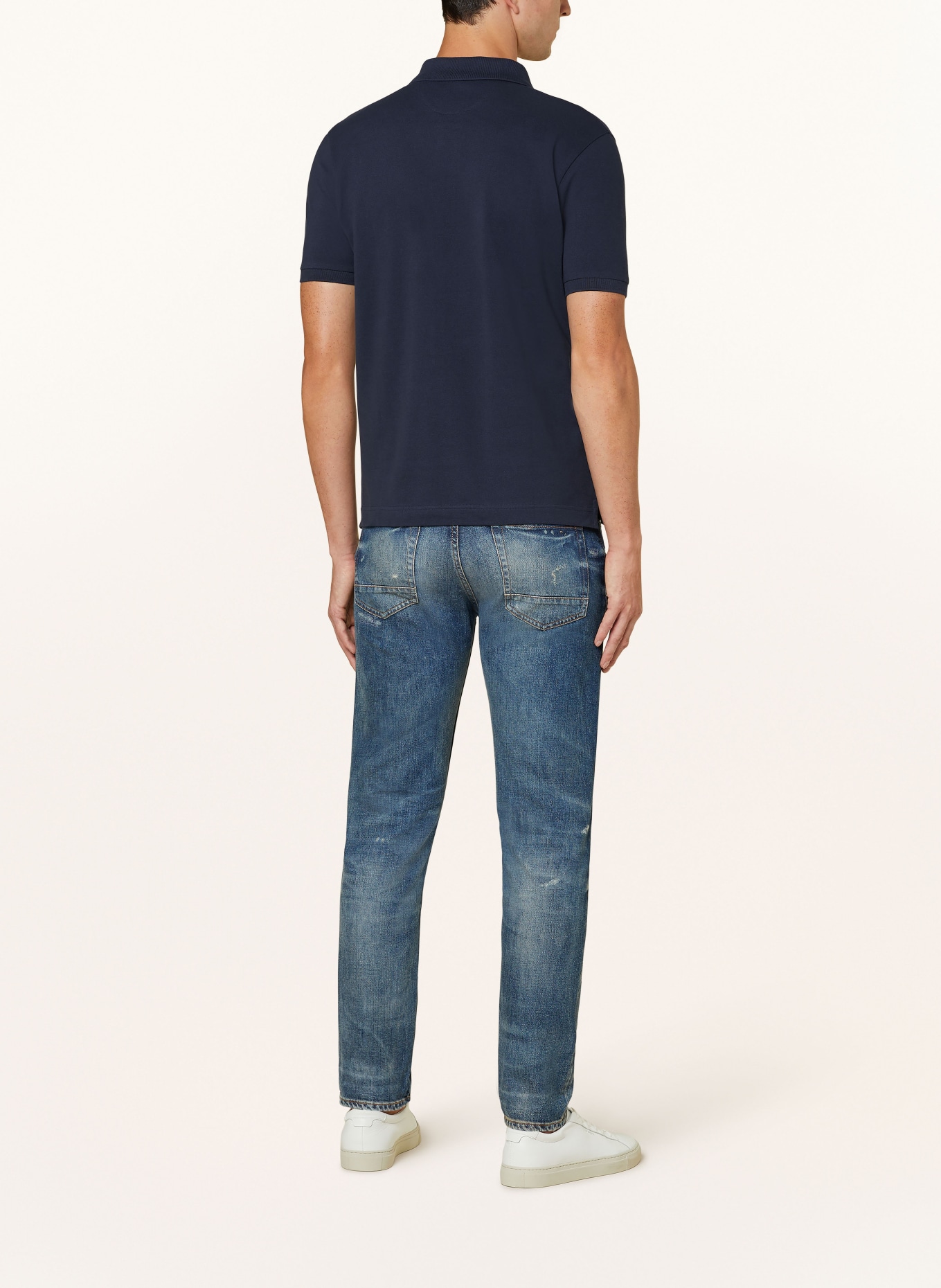 LA MARTINA Koszulka polo z piki regular fit: GRANATOWY