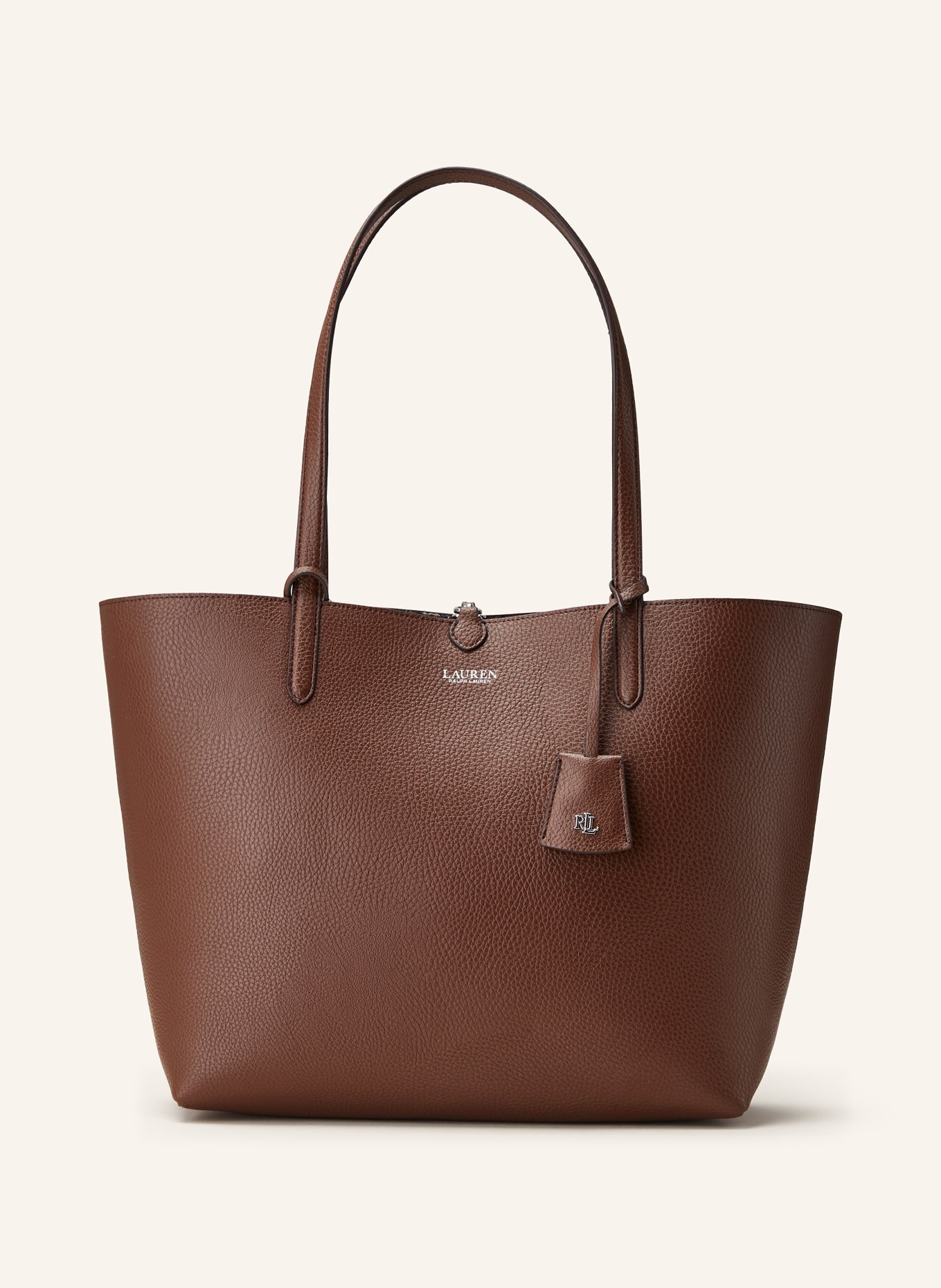 LAUREN RALPH LAUREN Reversible shopper in dark brown