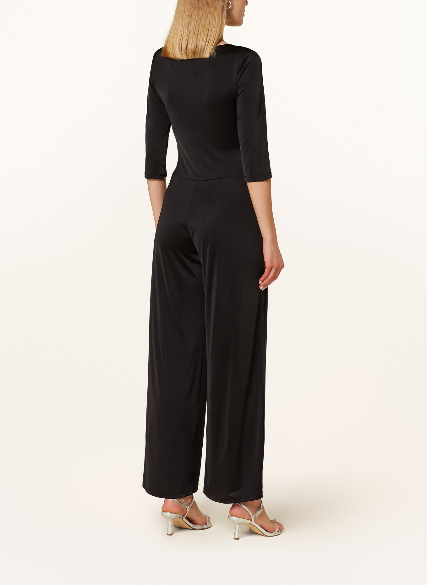 marivie Jersey-Jumpsuit JUMP IN! mit 3/4-Arm: SCHWARZ