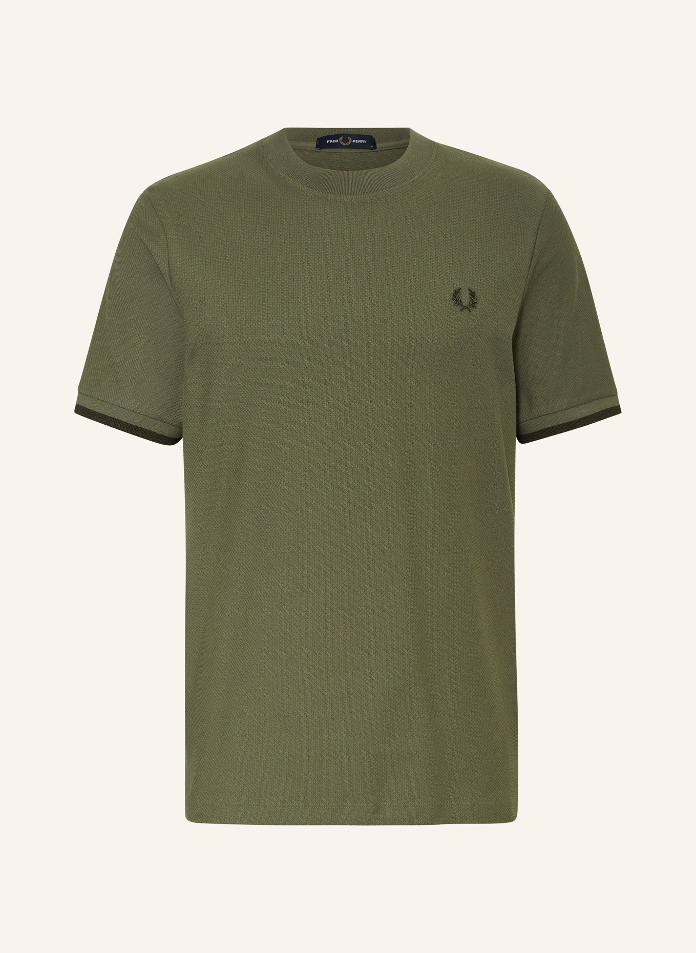 FRED PERRY Piqué shirt, Color: OLIVE (Image 1)