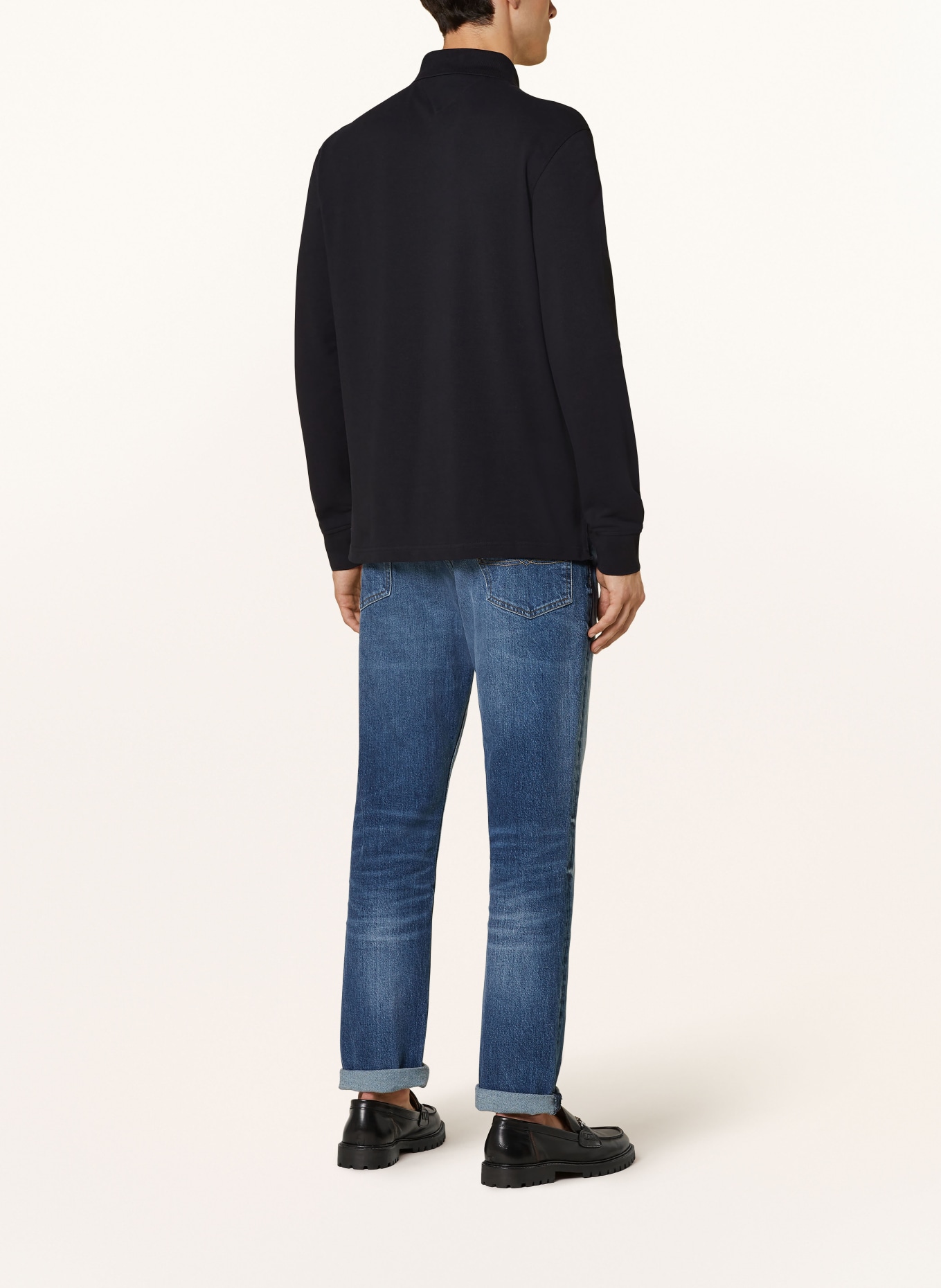 TOMMY HILFIGER Piqué-Poloshirt Regular Fit: DUNKELBLAU