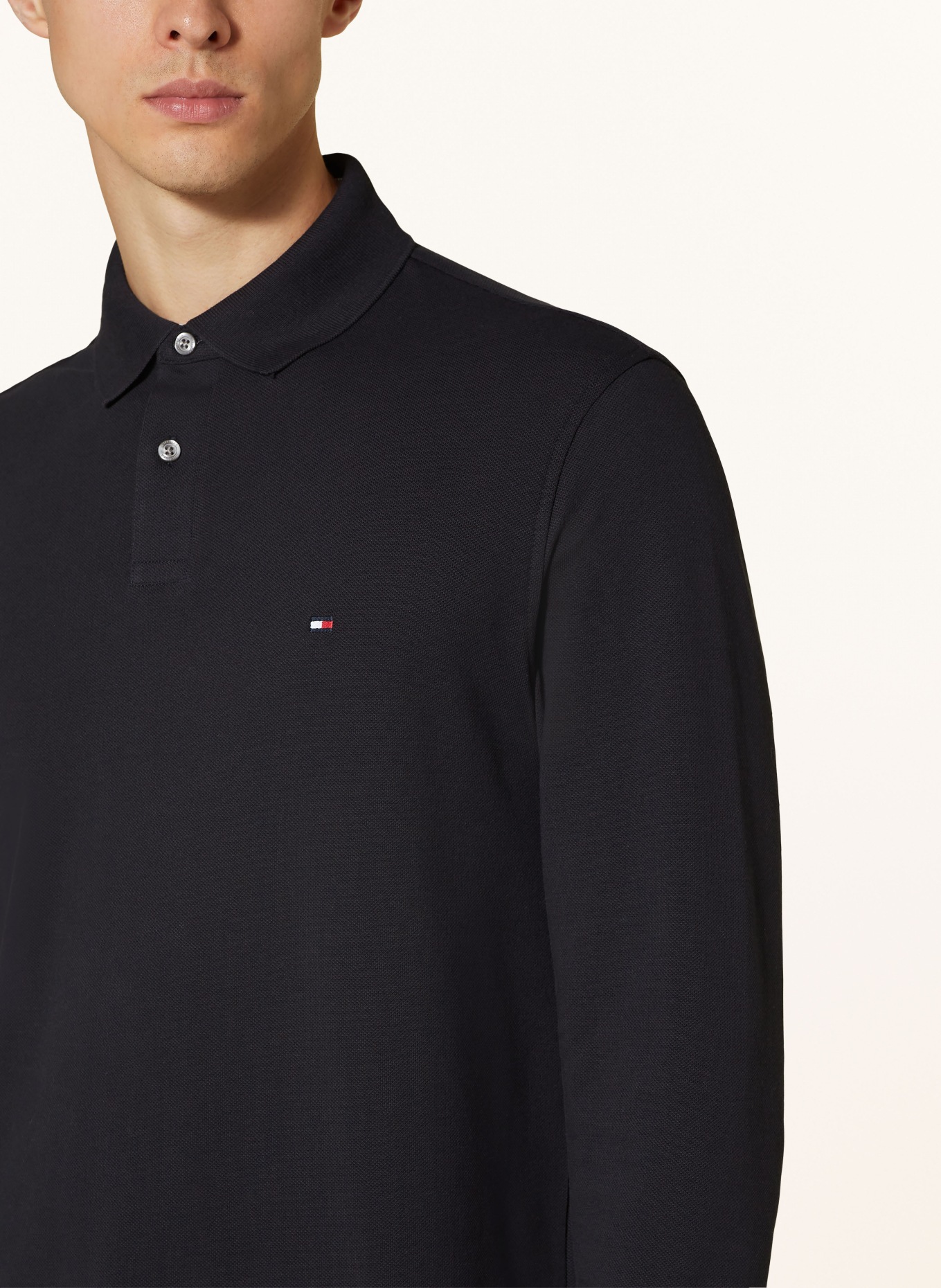 TOMMY HILFIGER Piqué-Poloshirt Regular Fit: DUNKELBLAU