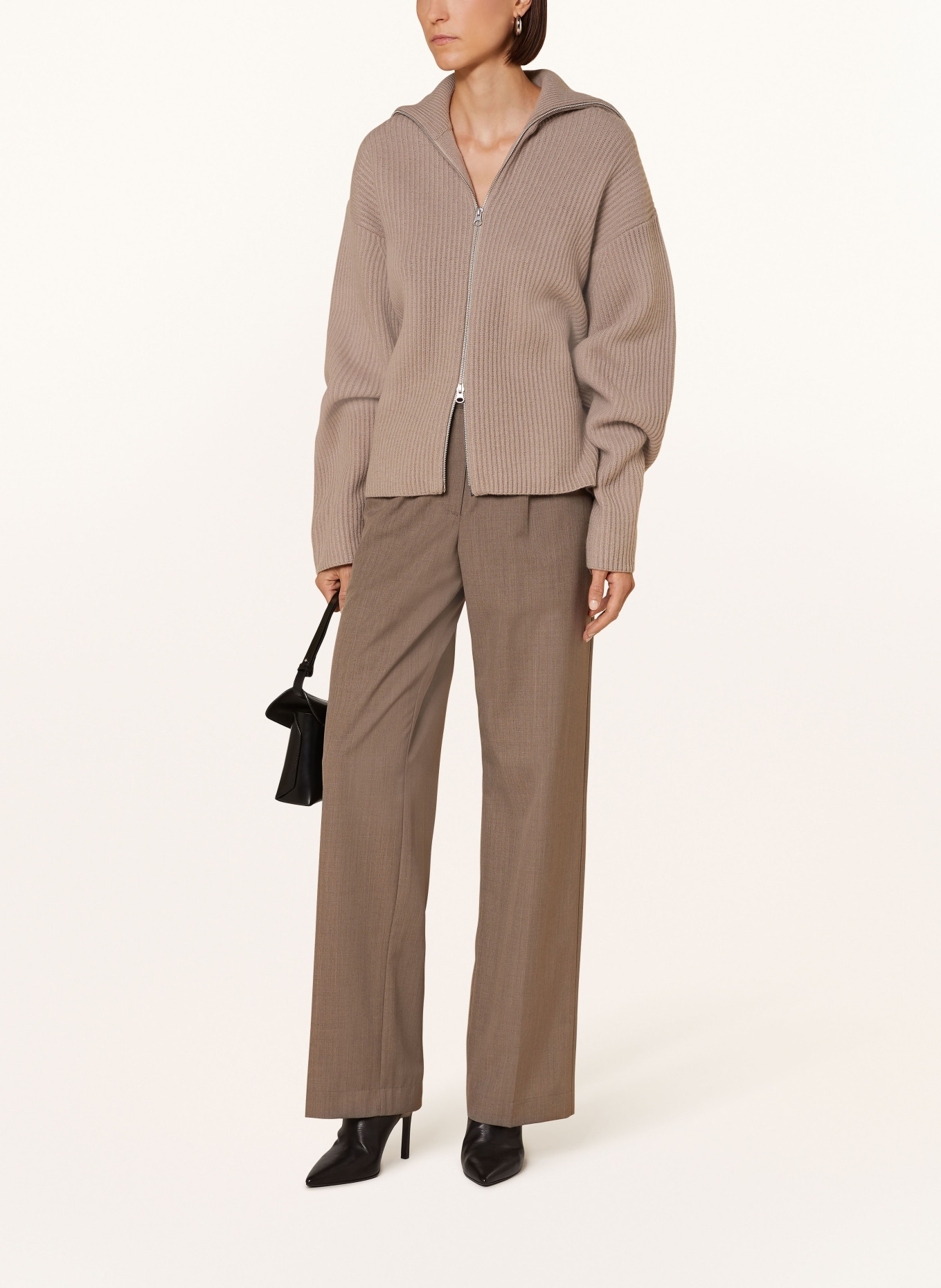 SAMSØE SAMSØE Oversized-Strickjacke NOVA: BEIGE