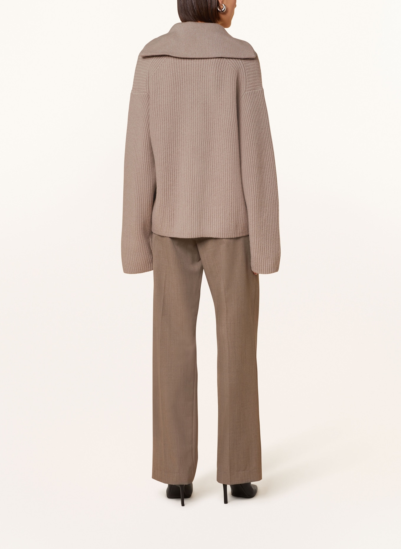 SAMSØE SAMSØE Oversized-Strickjacke NOVA: BEIGE