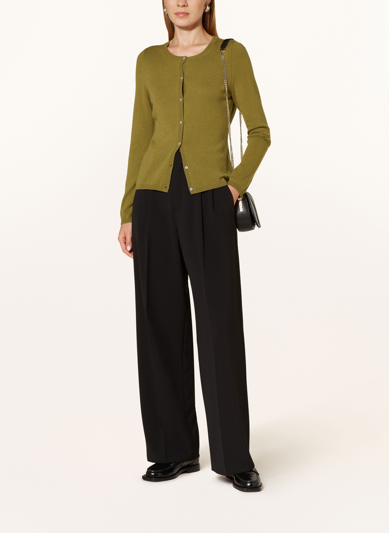 FTC CASHMERE Cashmere cardigan , Color: OLIVE (Image 2)