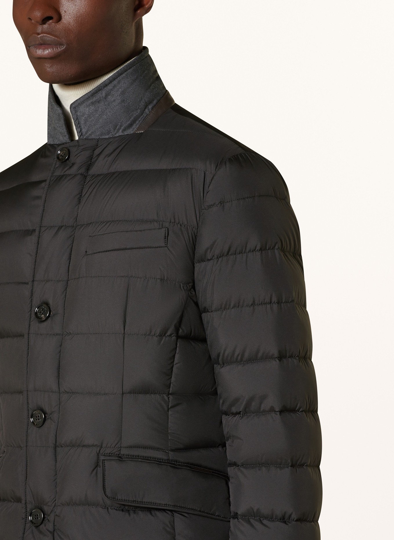 MOORER Down jacket ZAYN in black