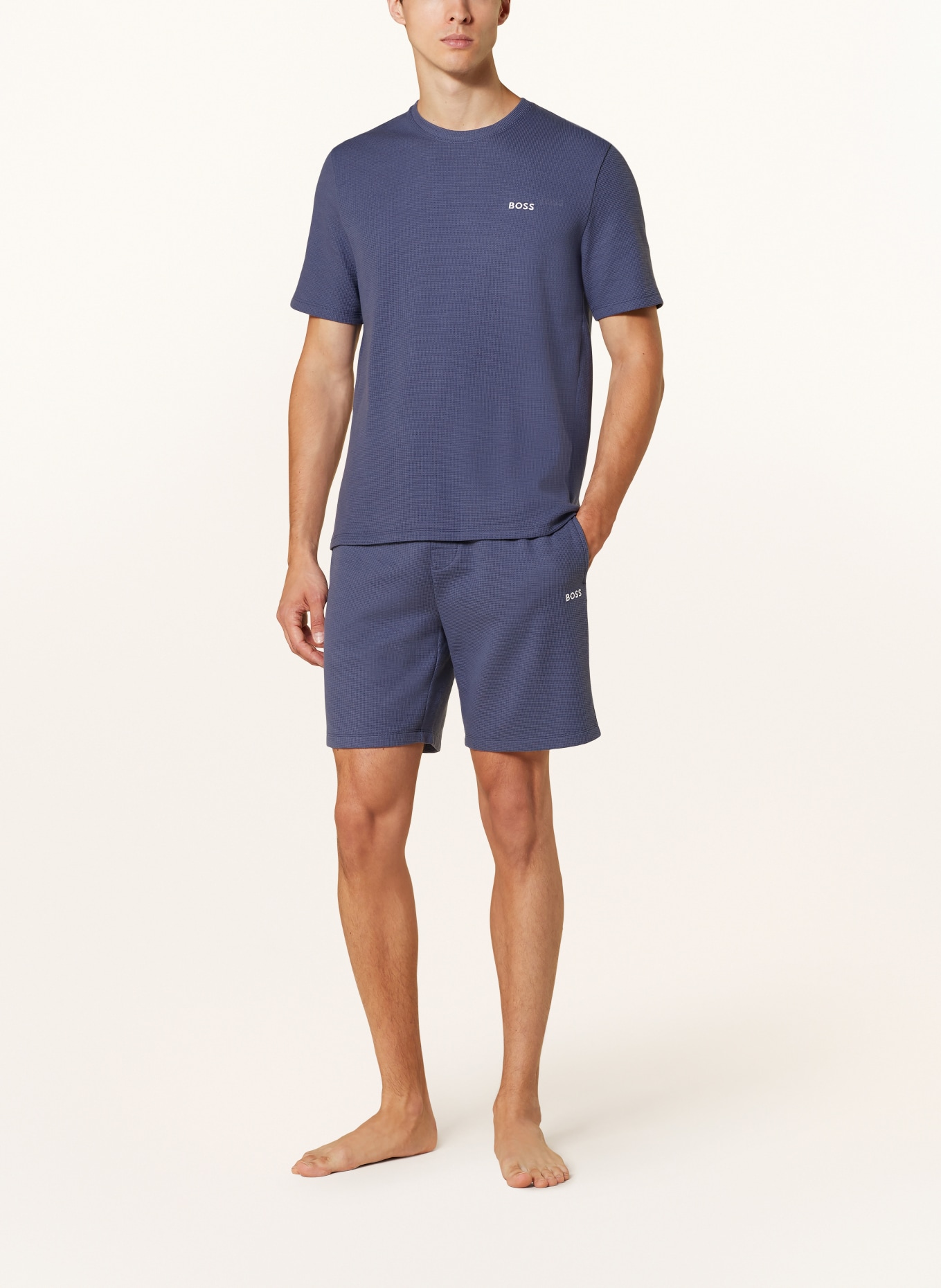 BOSS Lounge-Shorts, Farbe: BLAU (Bild 2)