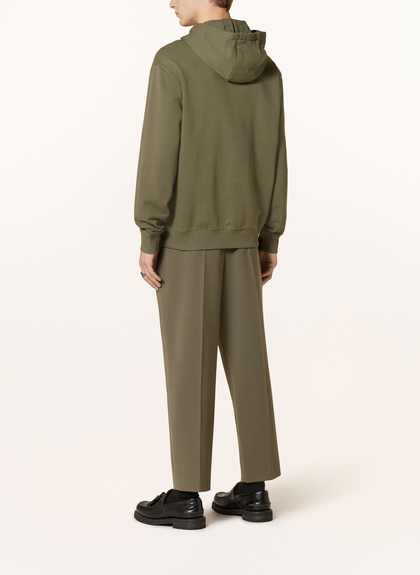 HUGO Mikina s kapucí DAPO: OLIVOVÁ