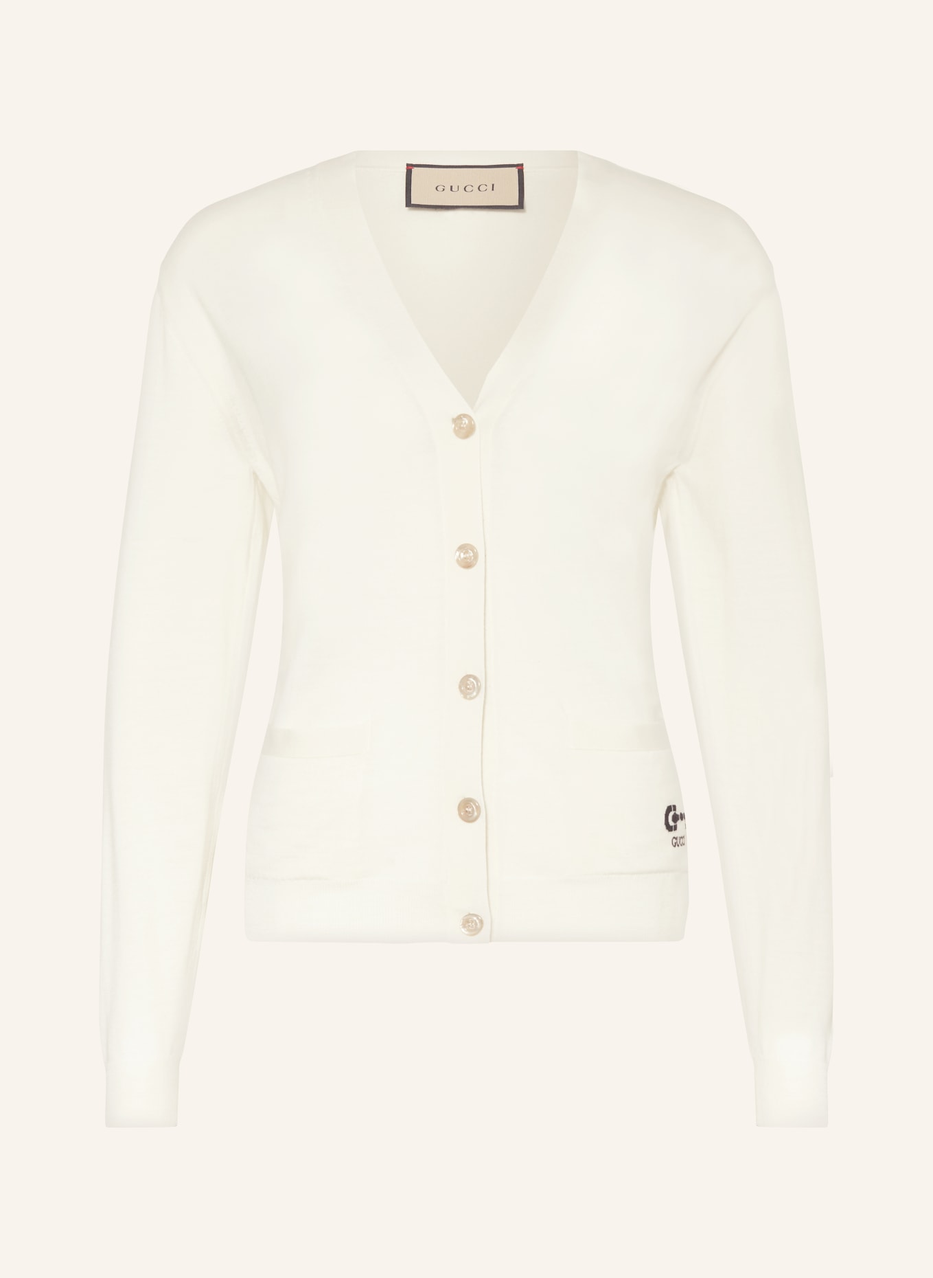 Gucci cardigan white on sale
