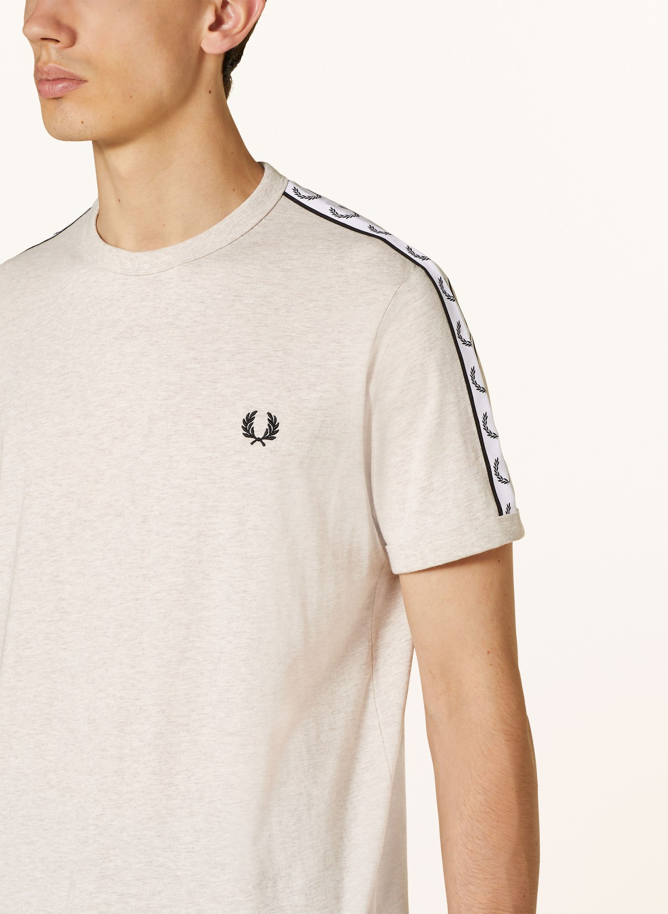 FRED PERRY T-shirt, Color: LIGHT BROWN (Image 4)